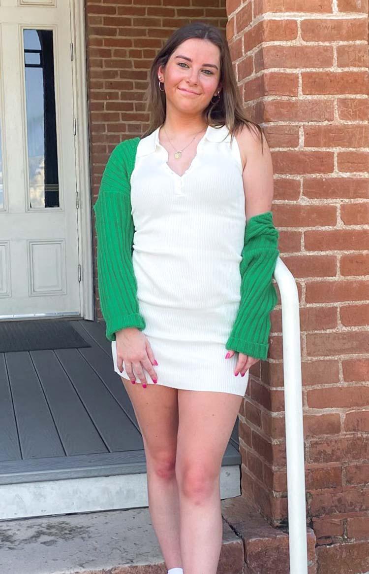 Elsa Green Rib Knit Bolero Product Image