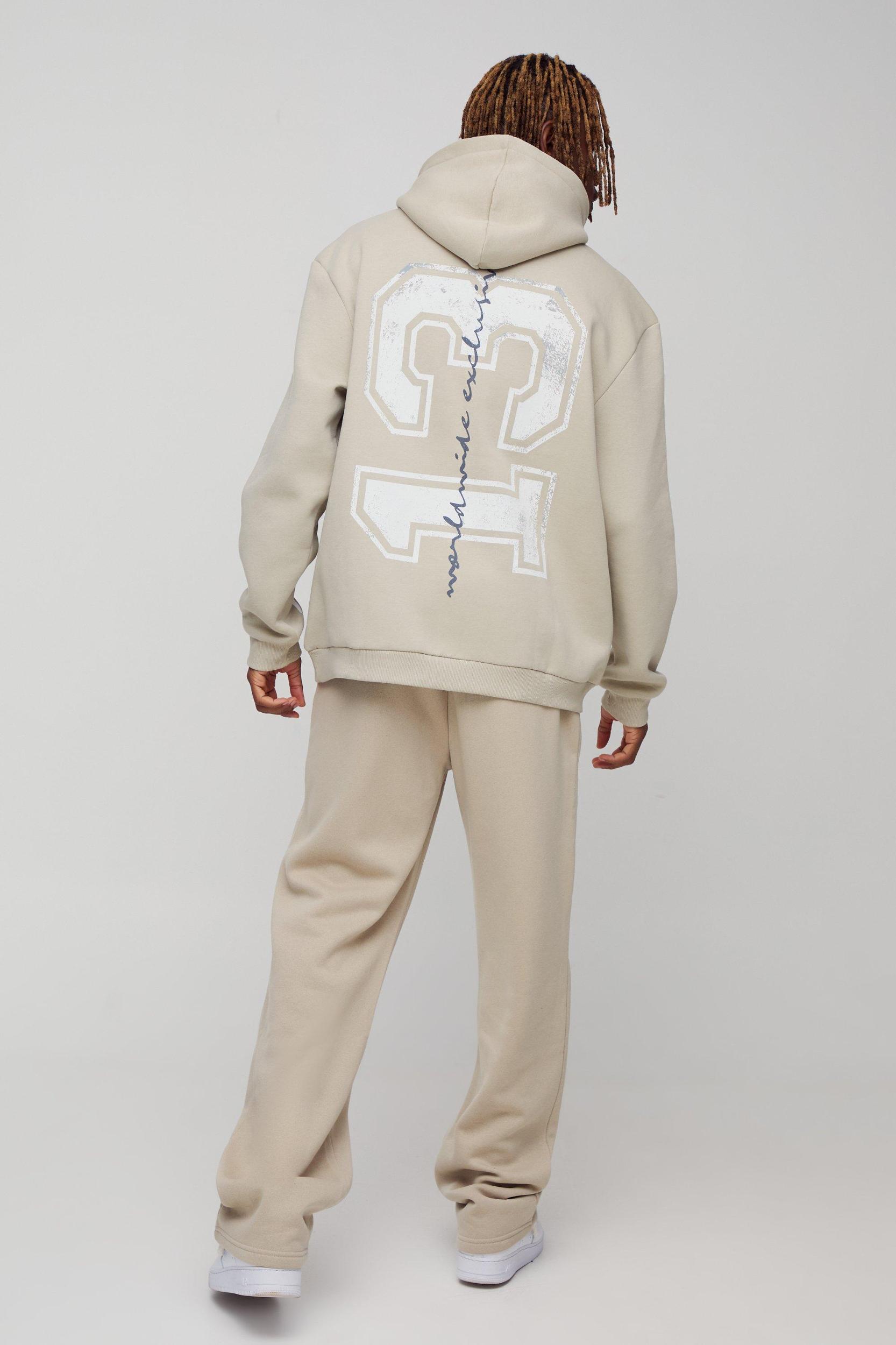 Tall Relaxed Worldwide Embossed Sweatpants | boohooMAN USA Product Image