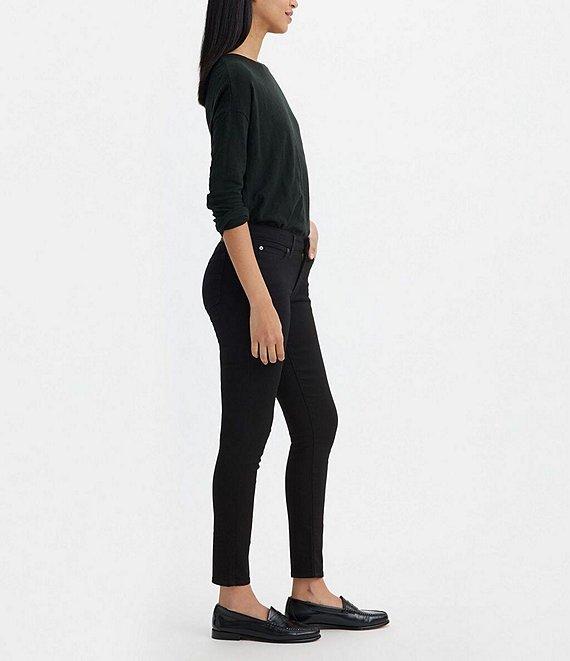 Levi's® 711 Mid Rise Black Skinny Jeans Product Image