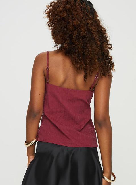Lunya Top Burgundy Product Image