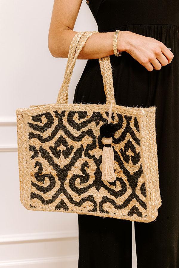 Vacay Bound Jute Woven Tote Product Image