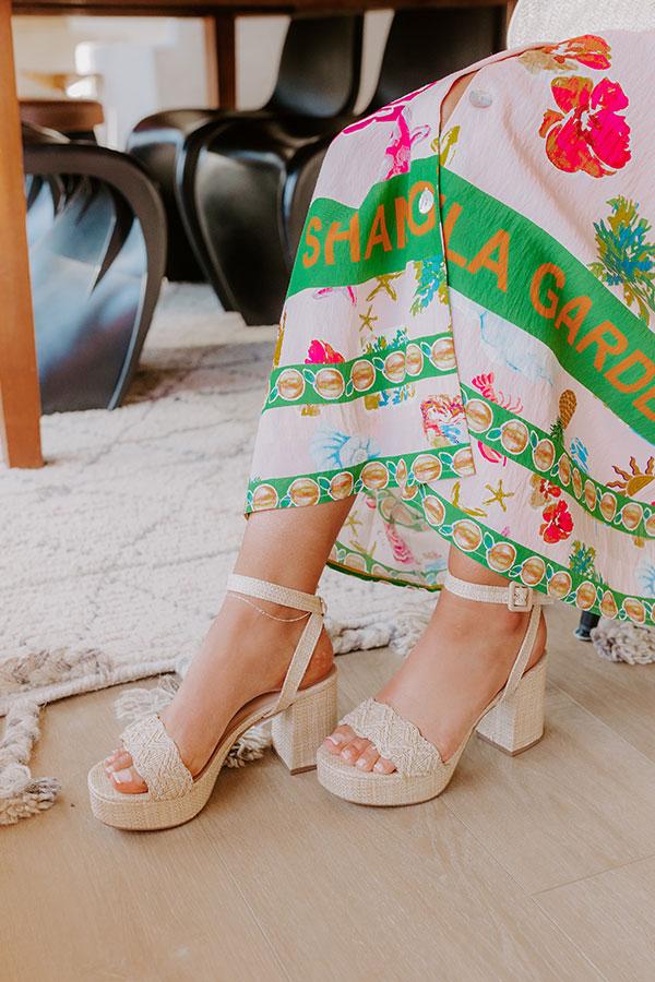 The Camila Raffia Woven Heel Product Image