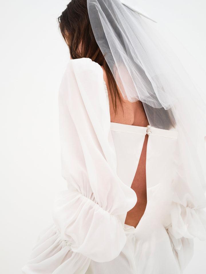 Willow Mini Dress — White Product Image