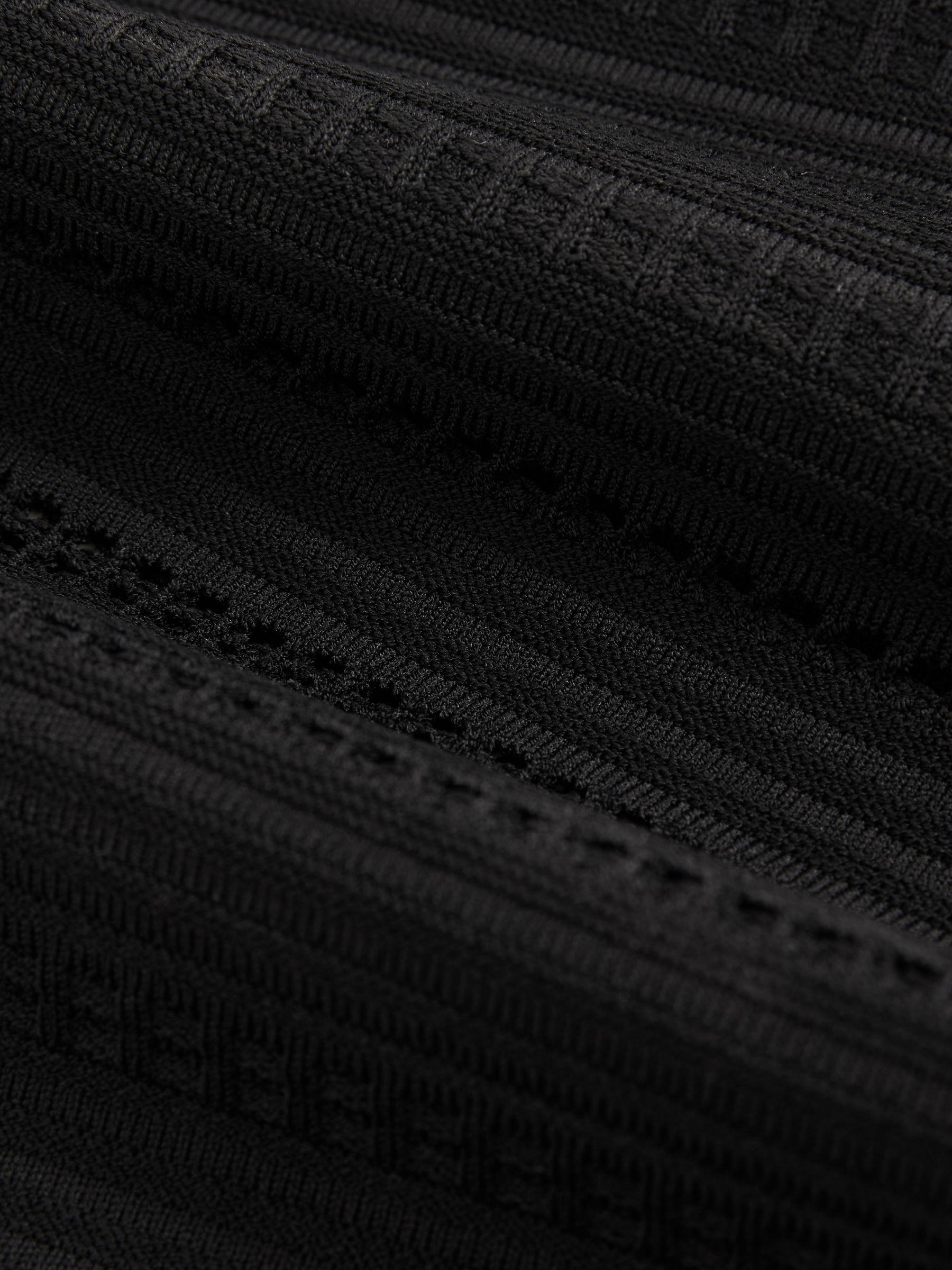 Bardot Open Knit Top in Black Product Image