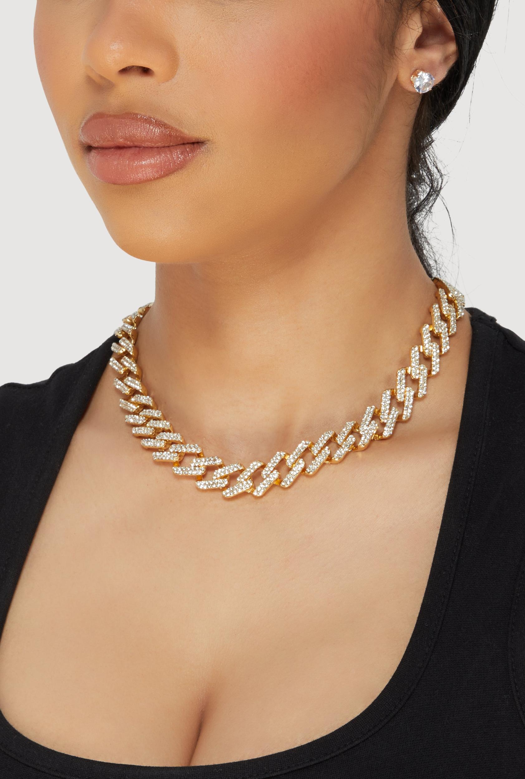 Blessed Cubic Zirconia Layered Necklace Unisex Product Image