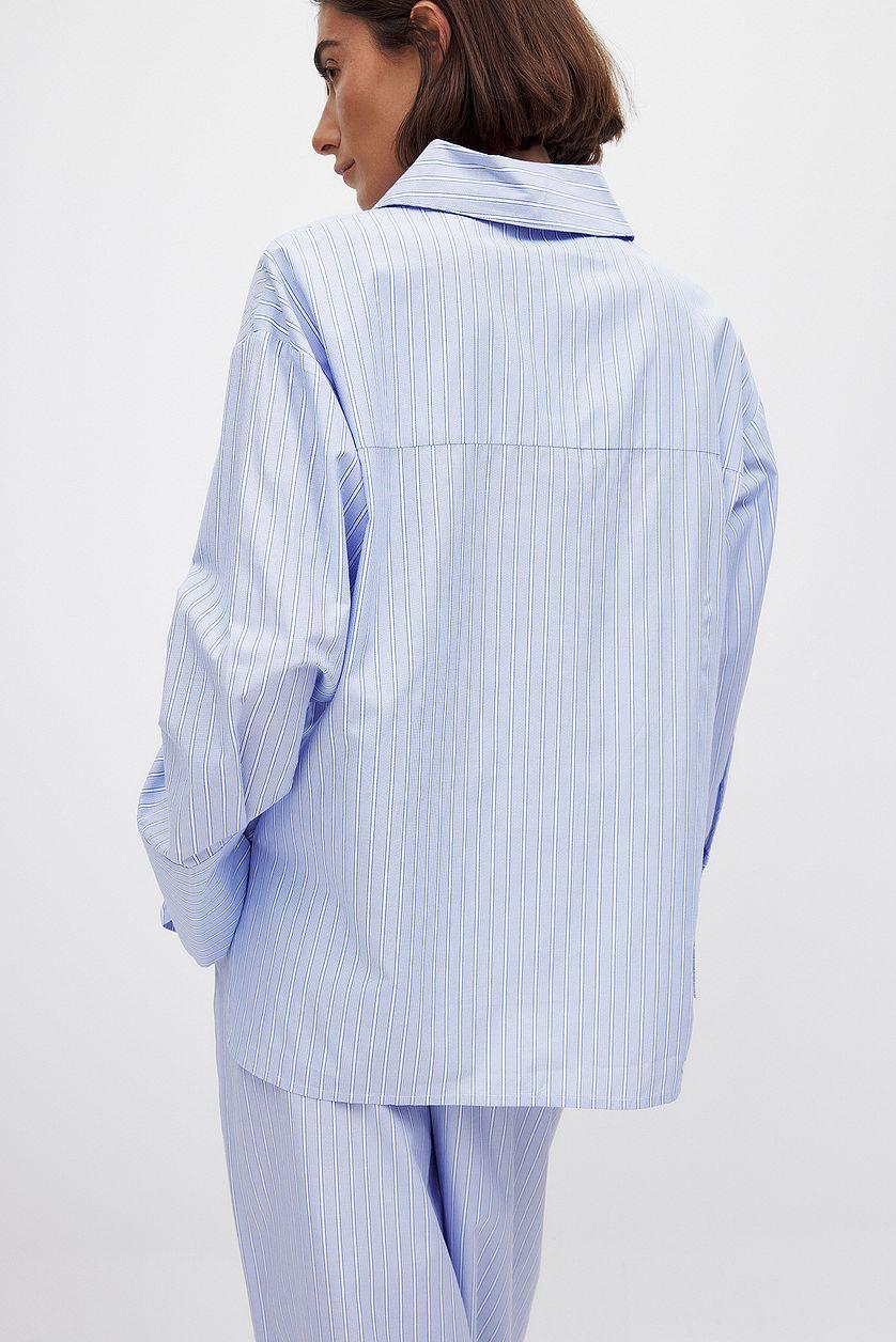 Oversized Striped Shirt Product Image