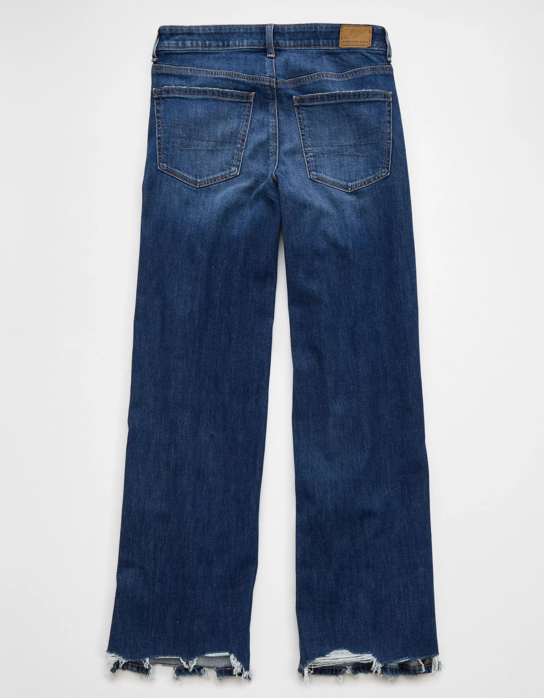 AE Dreamy Drape Stretch Low-Rise Baggy Wide-Leg Jean Product Image