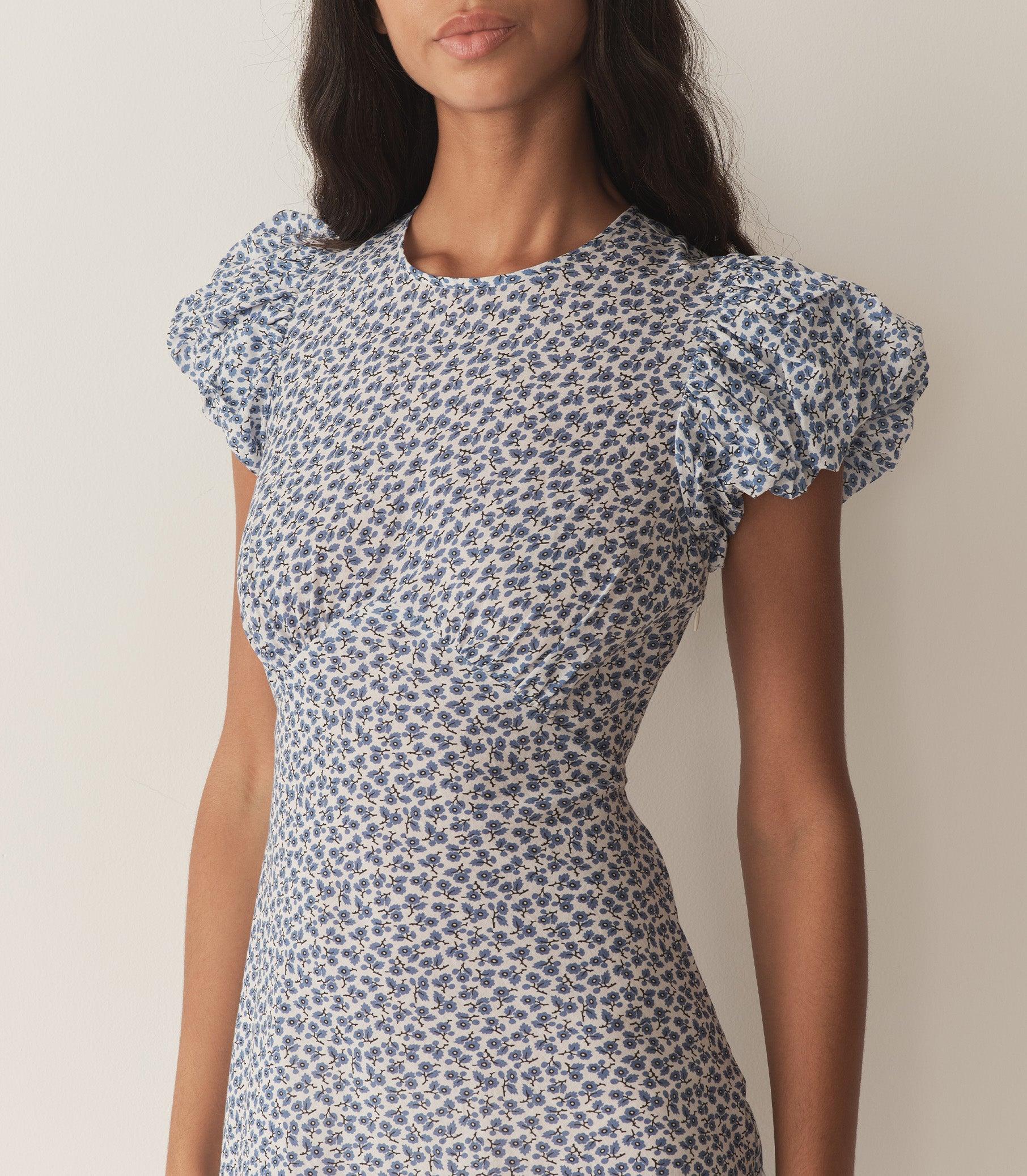 ROMINA DRESS -- CORNFLOWER HILLSIDE BLOOM Product Image