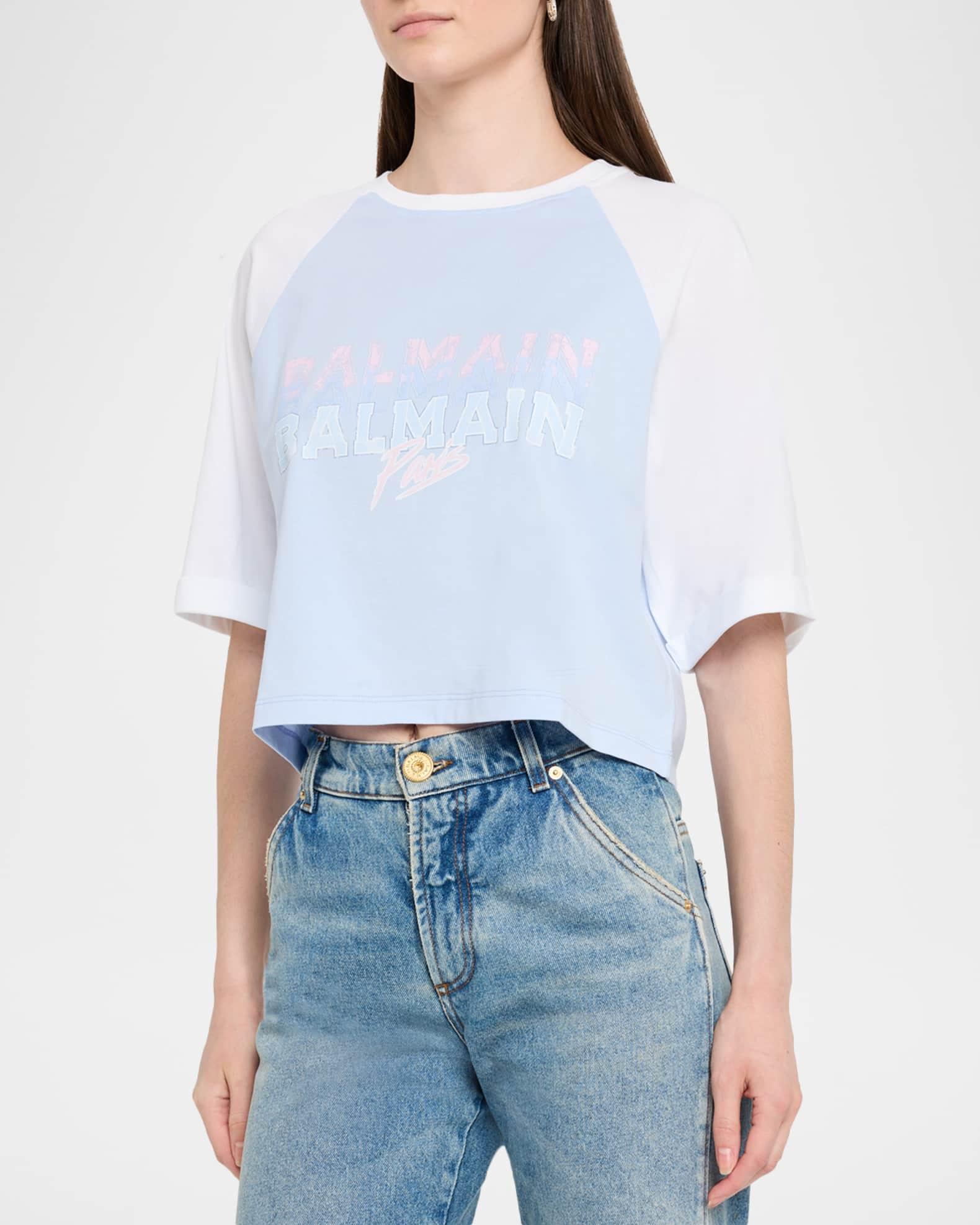 Cropped Paris Logo T-Shirt Product Image