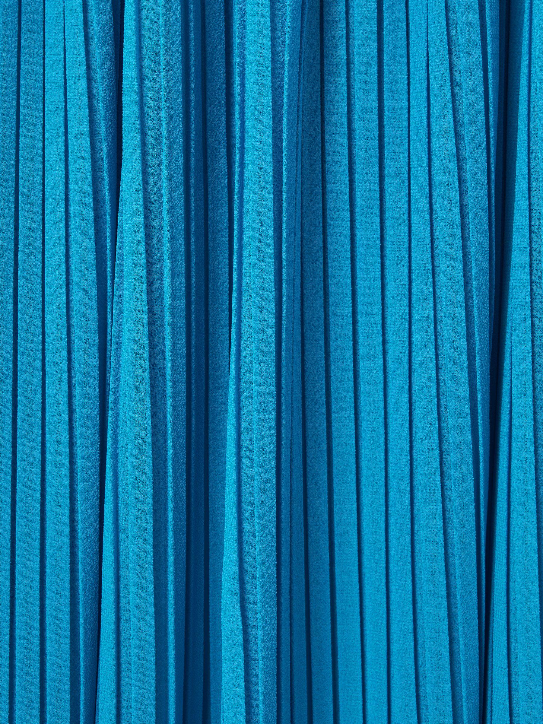 Amur One Shoulder Pleated Maxi Dress in Blue Surf Product Image