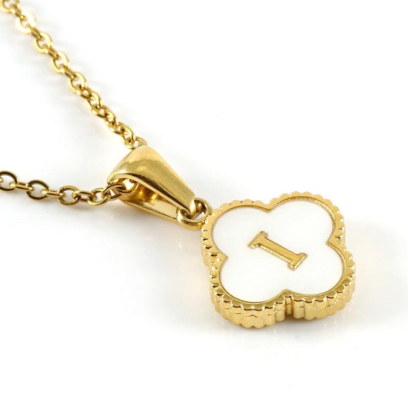 Clover Initial Necklace Product Image