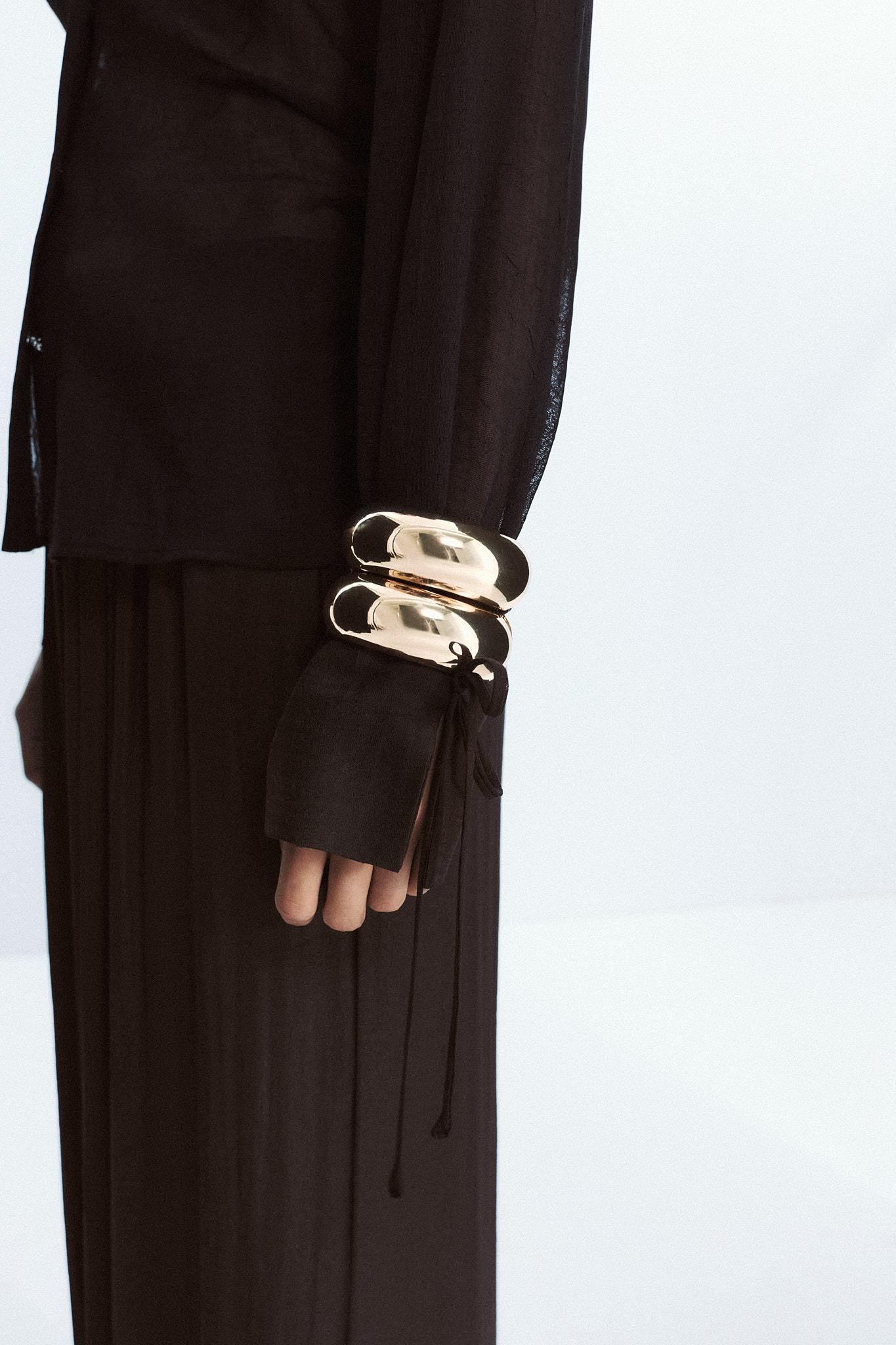 SEMI-SHEER SHIRT WITH TIES Product Image