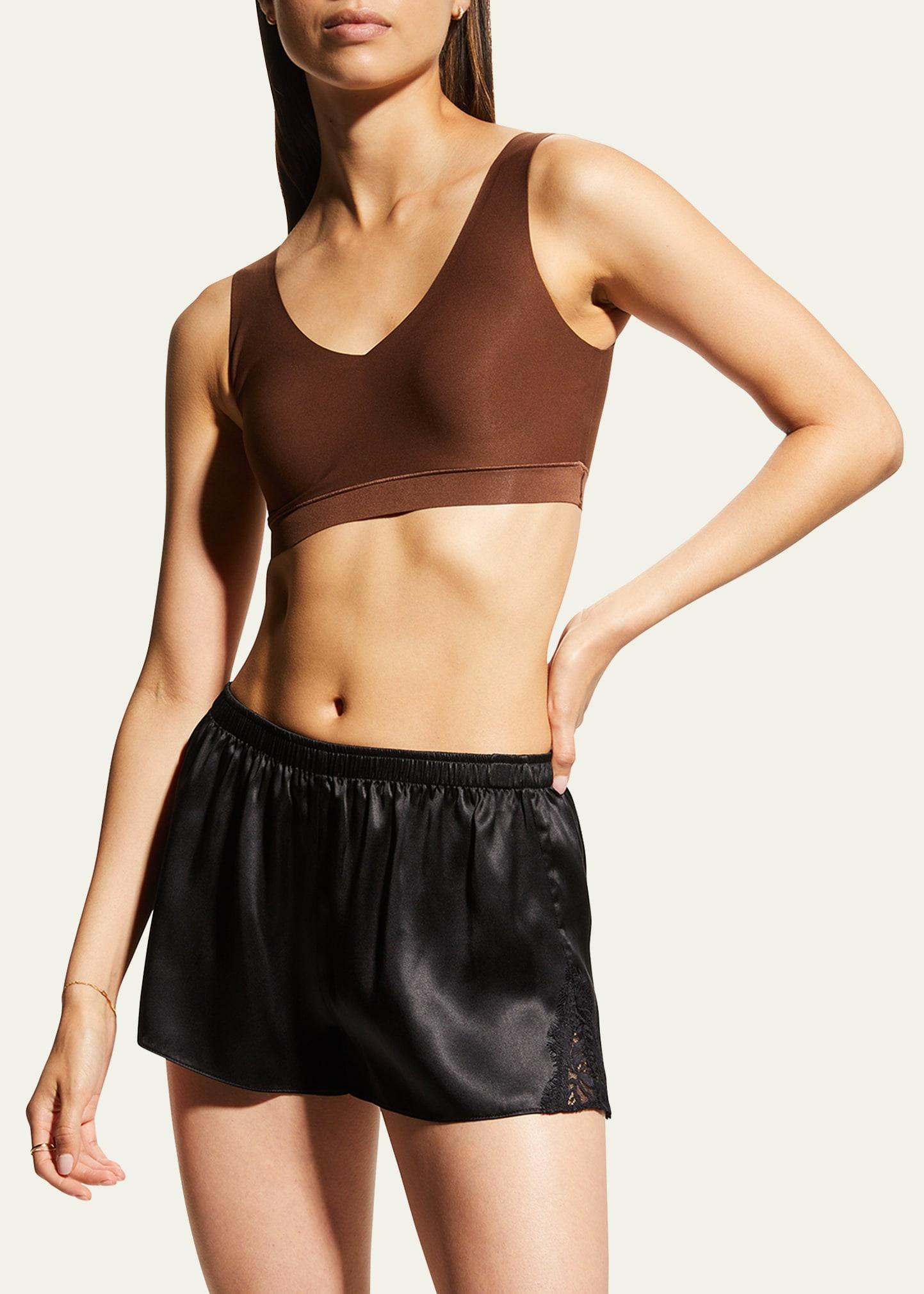 Soft Stretch Padded Crop Top Soft Bra Product Image