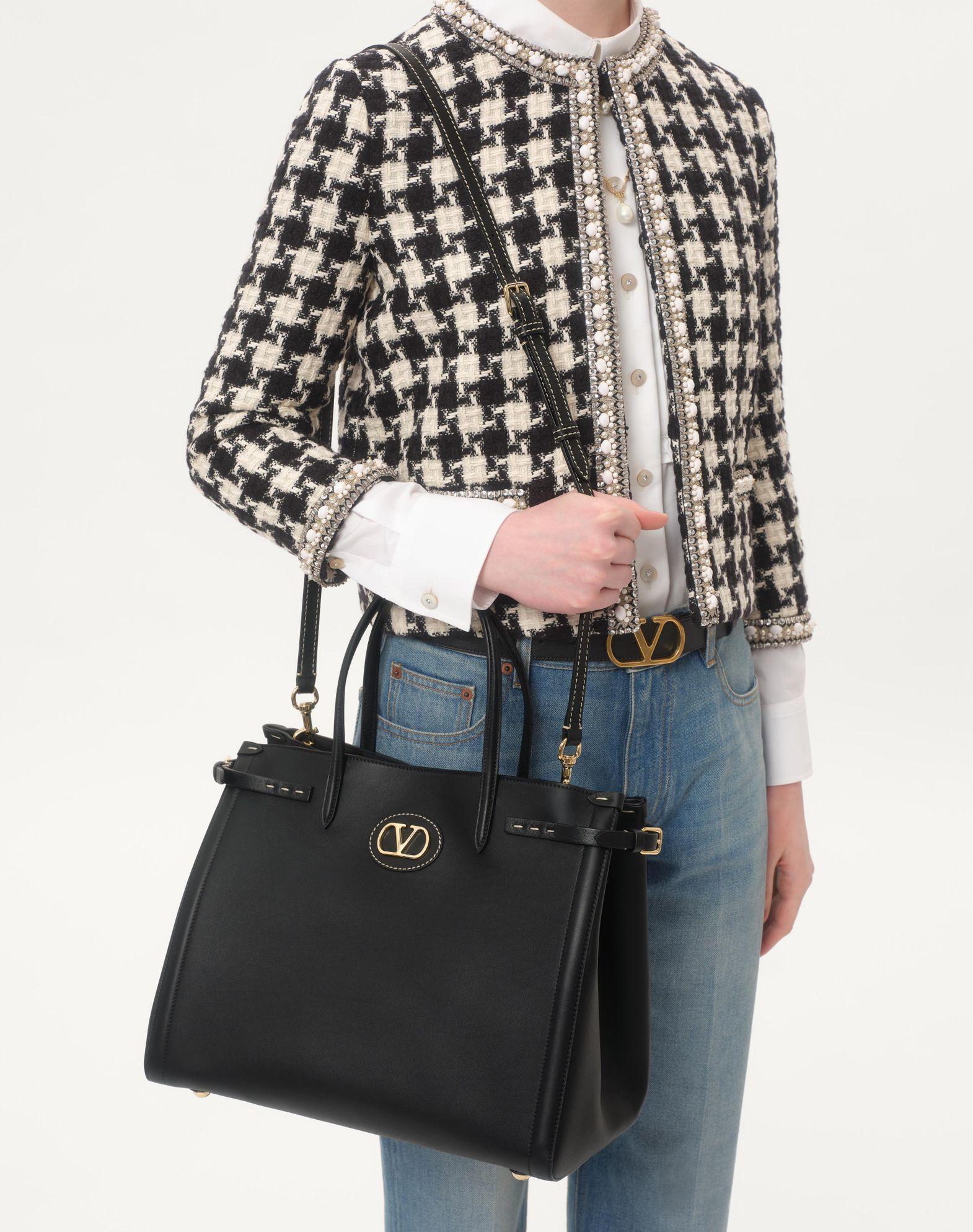 Valentino Garavani Antibes Medium Leather Shopping Bag Product Image