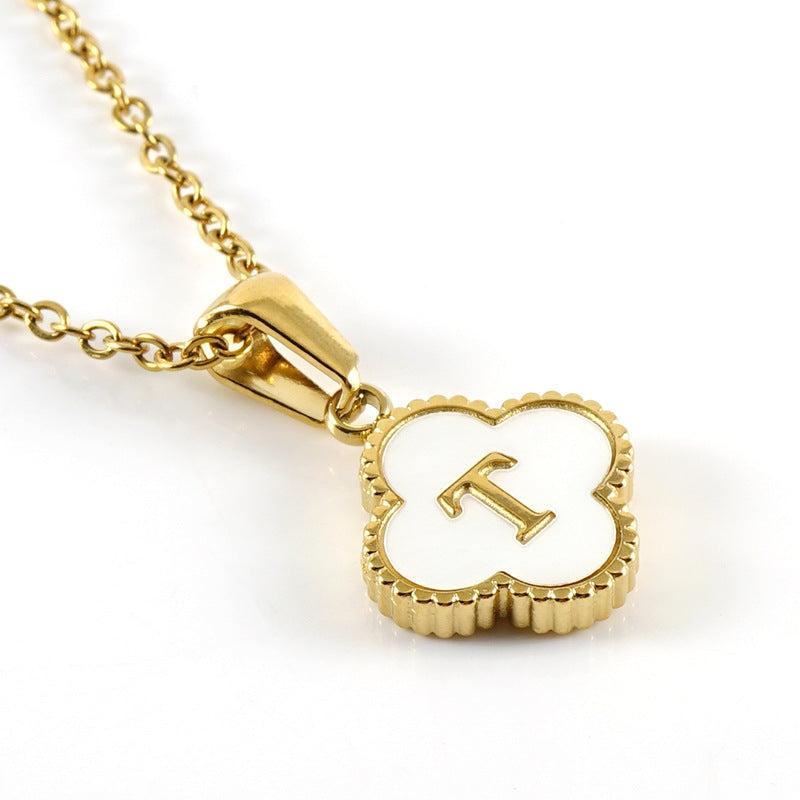 Clover Initial Necklace Product Image