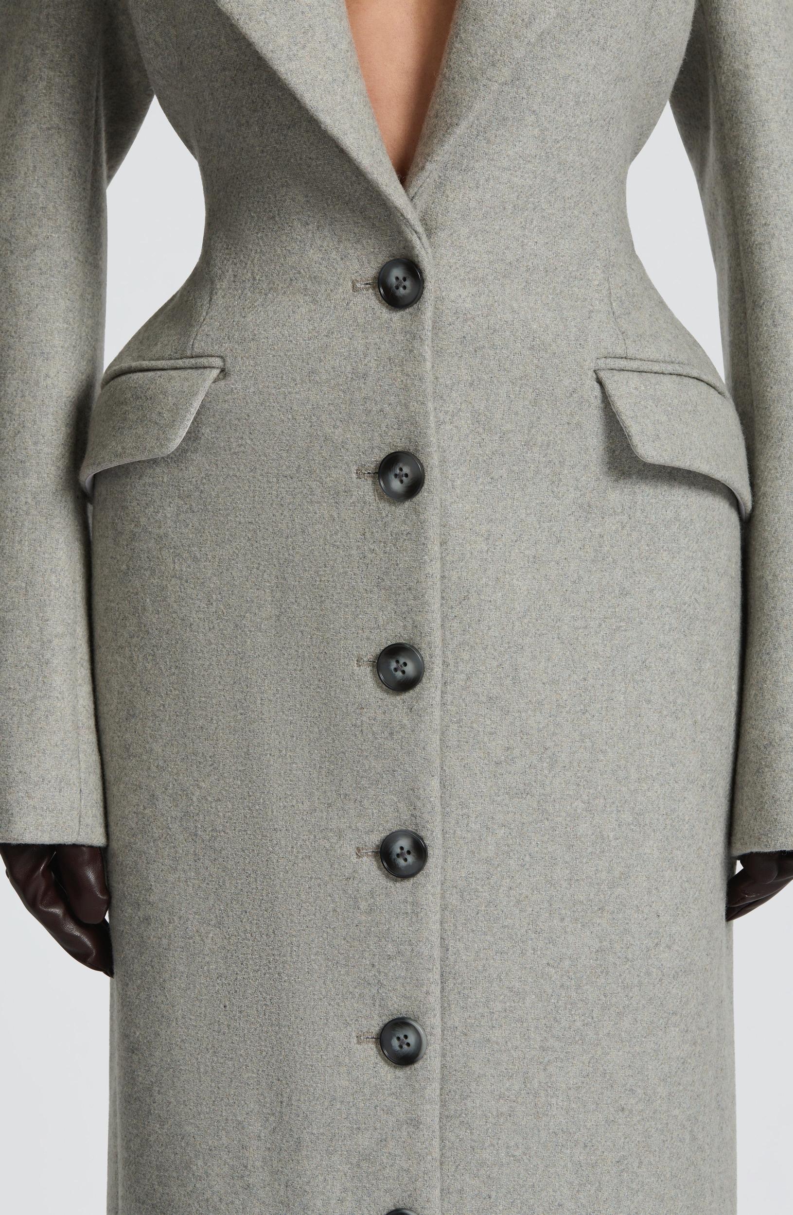 Ursula Coat - Light Grey Product Image