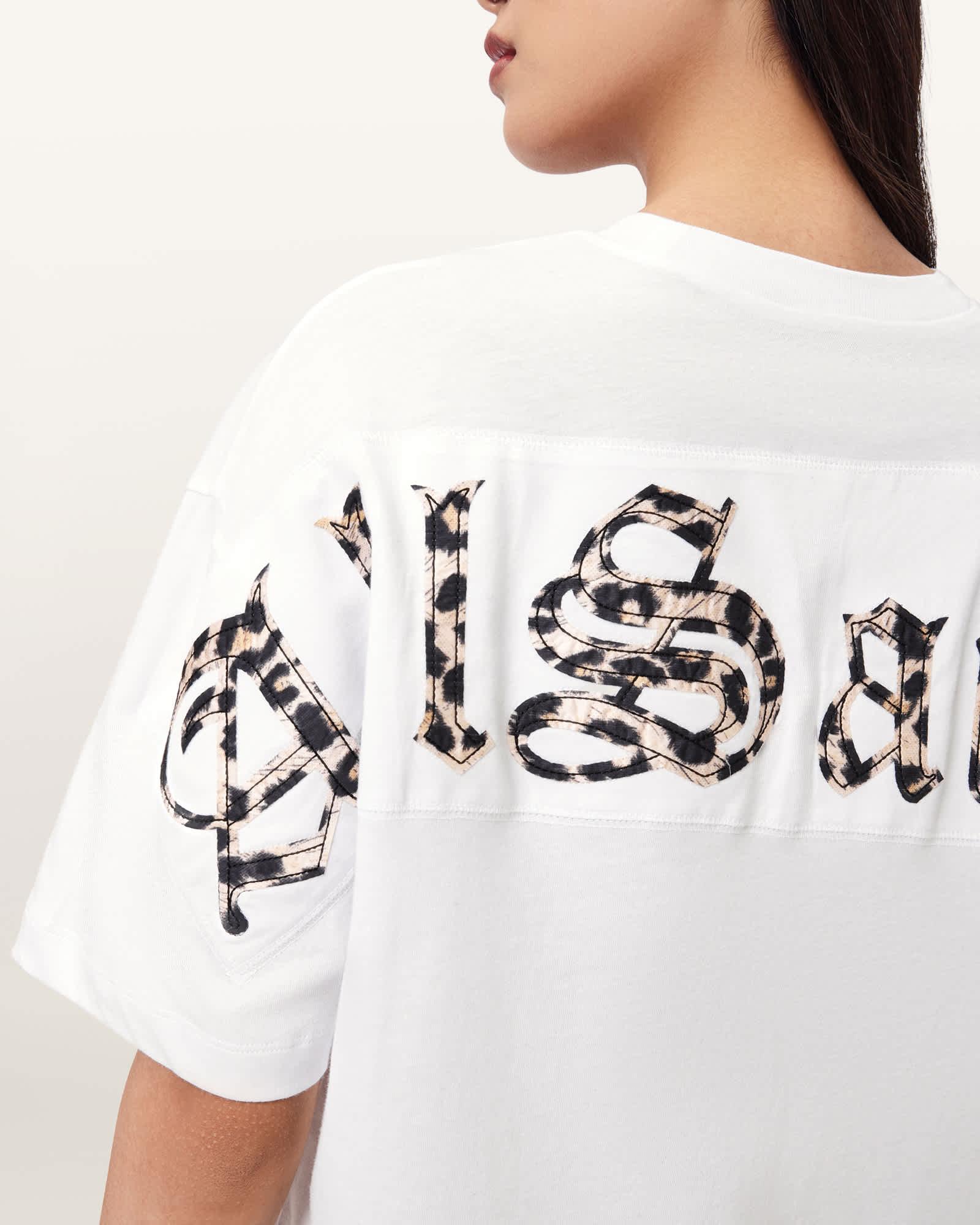 Fuse Oversized Etta T-Shirt Optic White | ALLSAINTS US Product Image