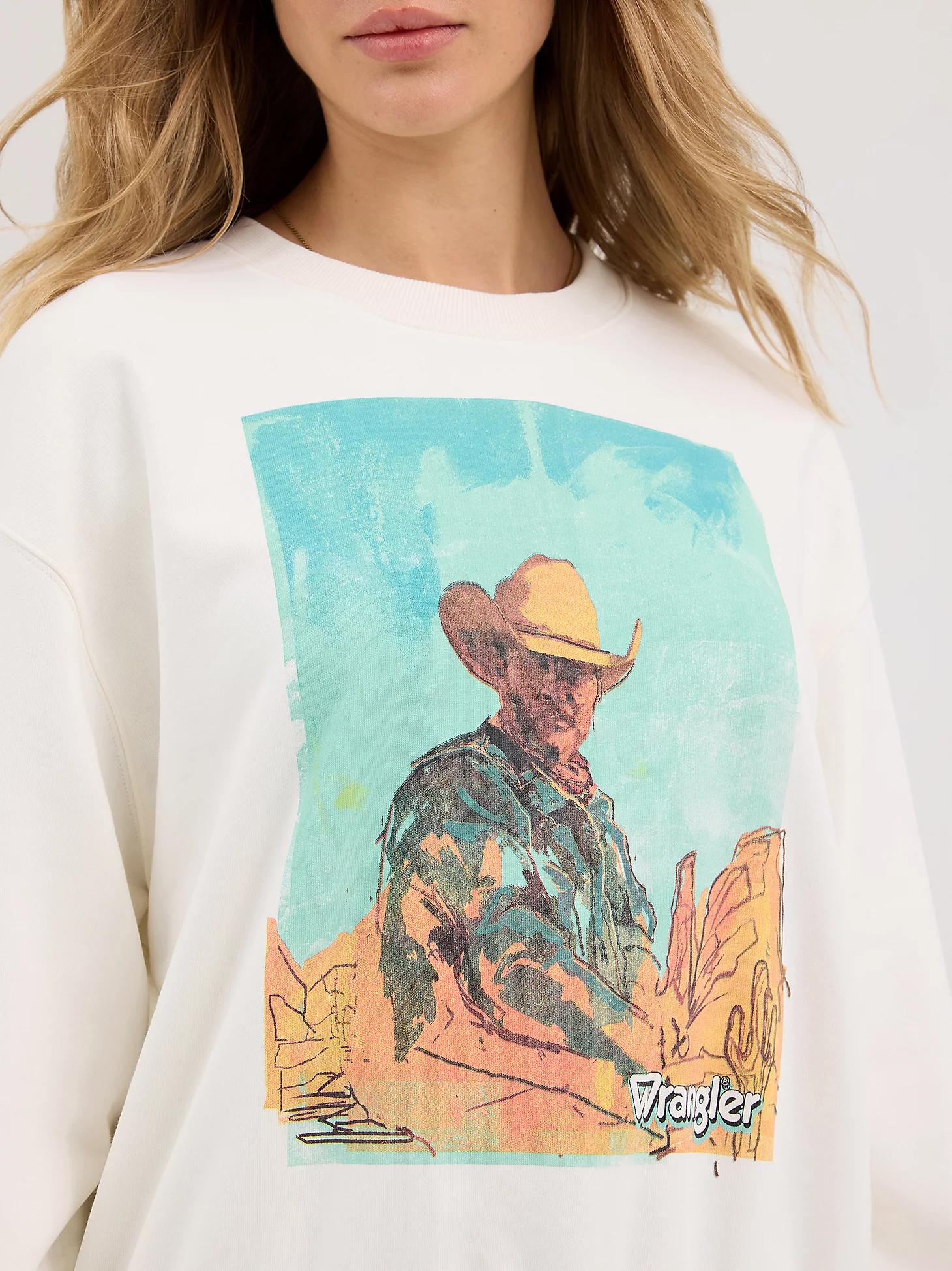 Women's Oversized Graphic Sweatshirt | Women's TOPS | Wrangler® Product Image