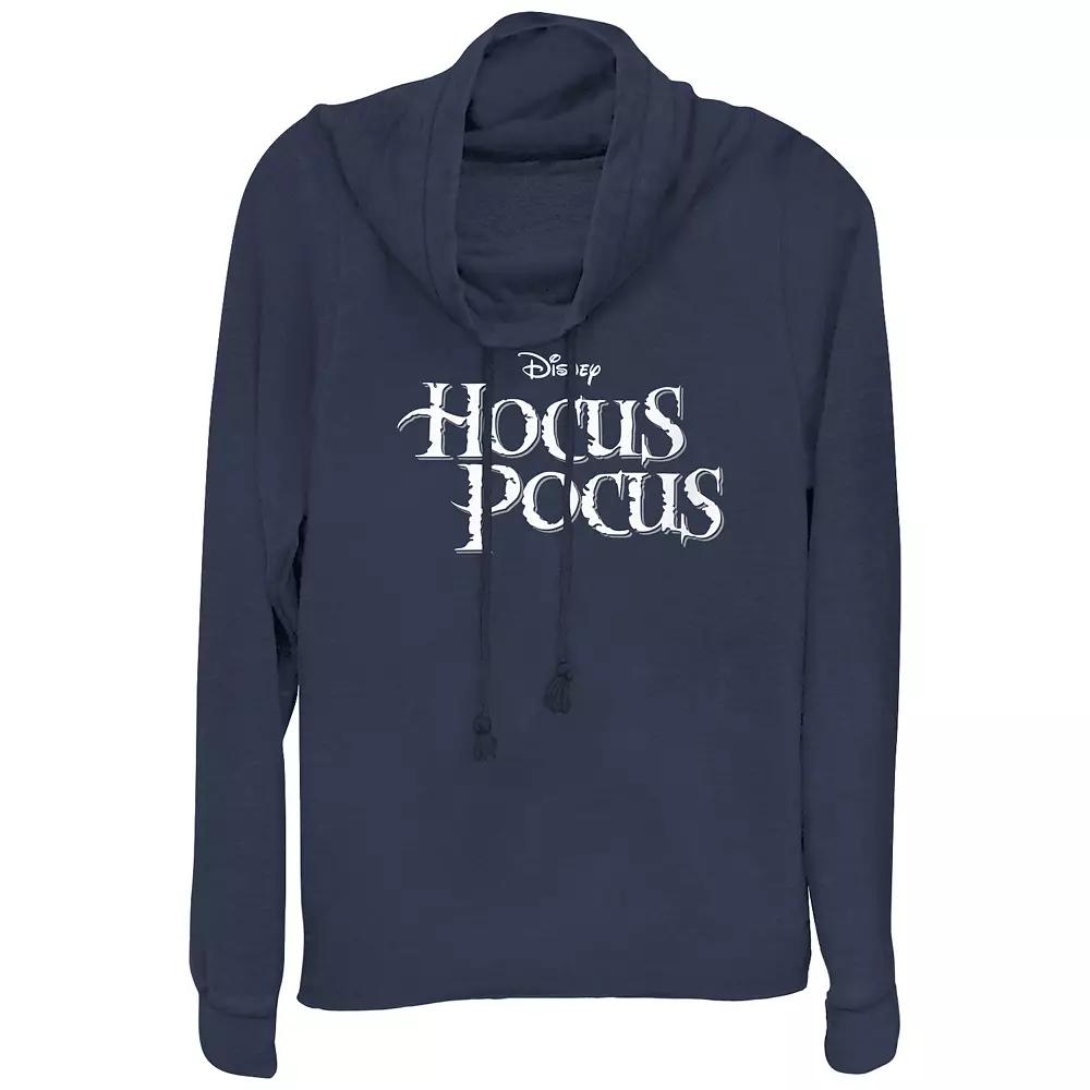 Disney's Hocus Pocus Title Logo Plus Size Cowlneck Graphic Lightweight Long Sleeve, Women's, Size: 2XL, Blue Product Image