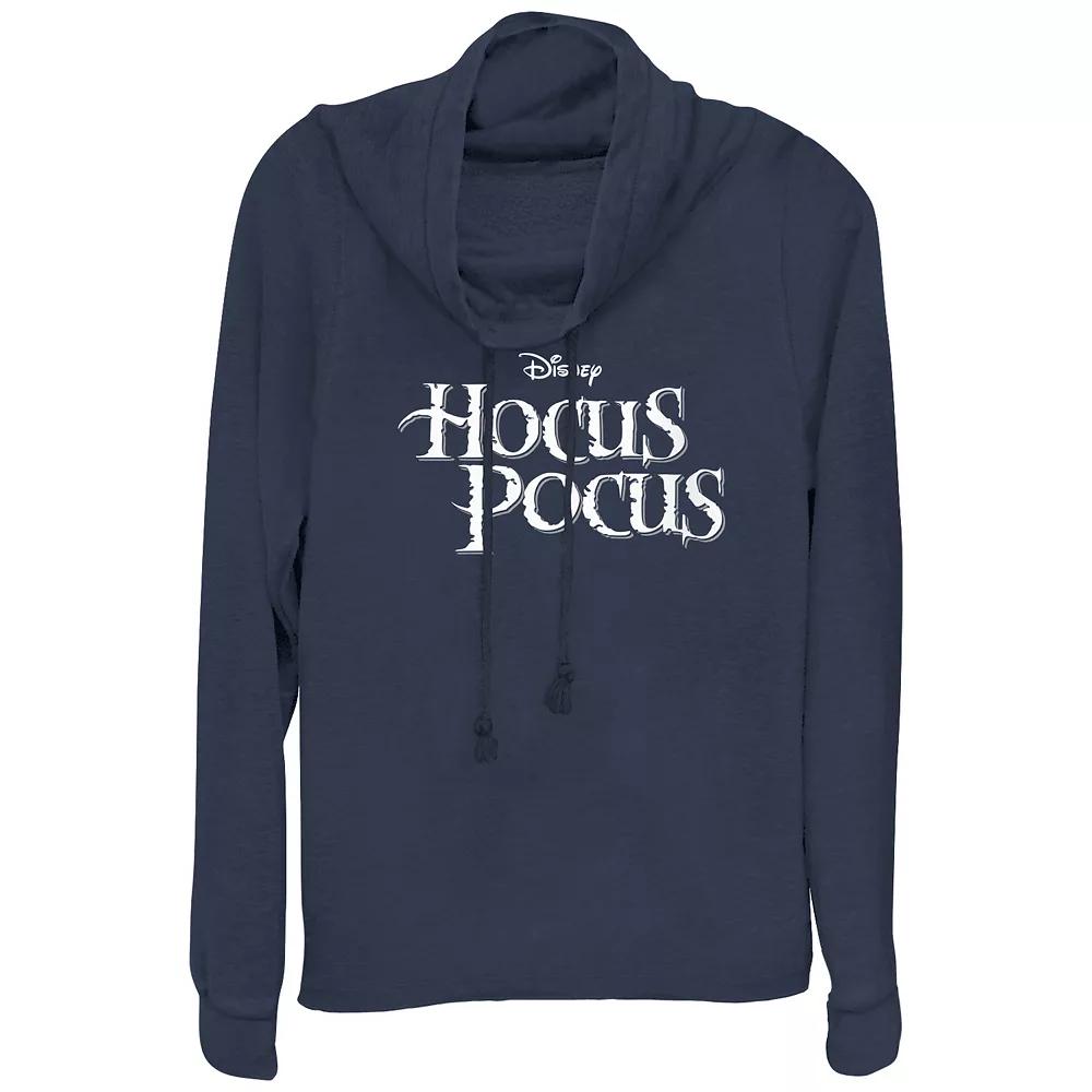 Disney's Hocus Pocus Title Logo Plus Size Cowlneck Graphic Lightweight Long Sleeve, Women's, Size: 2XL, Blue Product Image