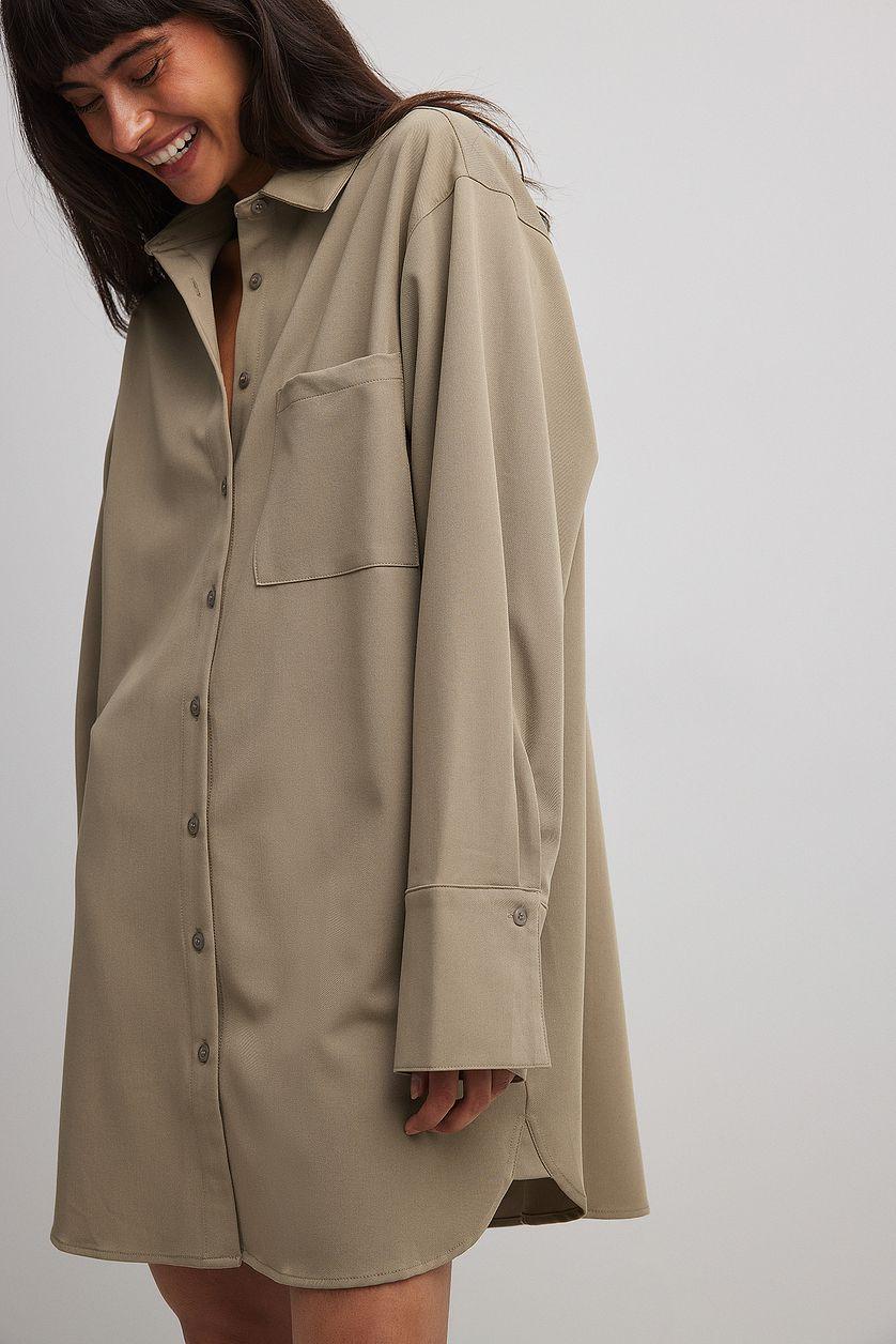 Oversized Shirt Dress Product Image