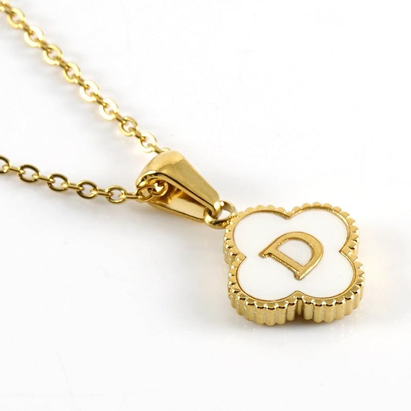 Clover Initial Necklace Product Image
