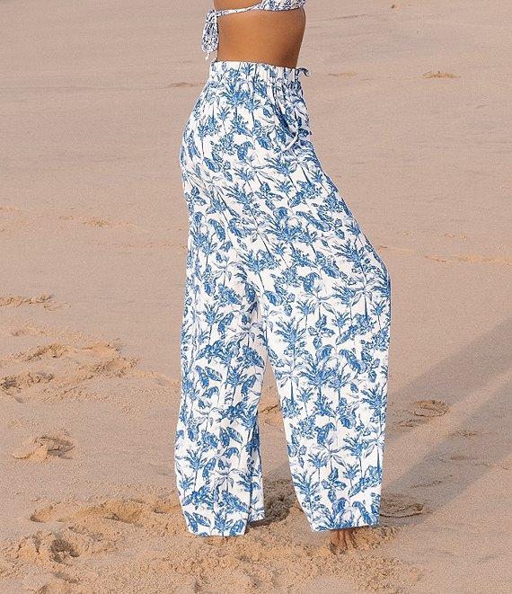 Gianni Bini x Shea Leigh Mills Amalfi Printed Satin Coordinating Trouser Pants Product Image