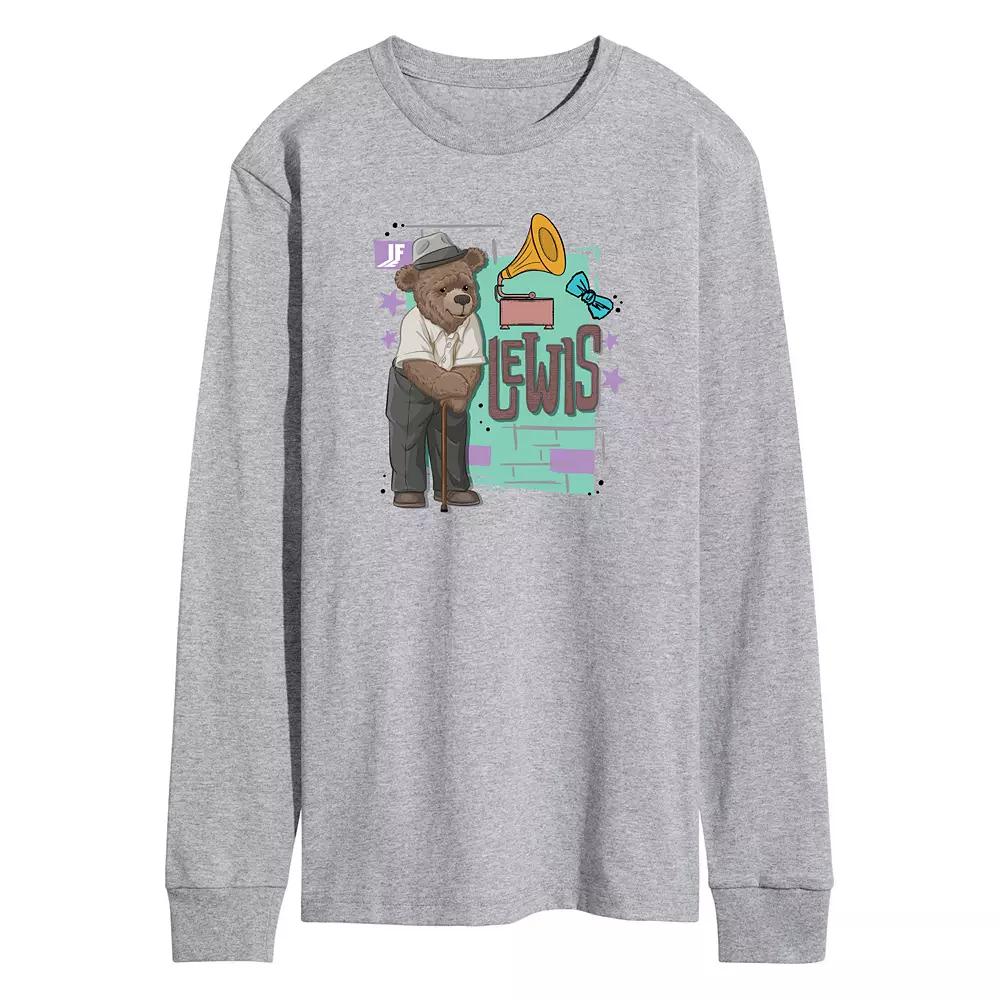 Men's IF Lewis Poster Long Sleeve Graphic Tee,  Product Image