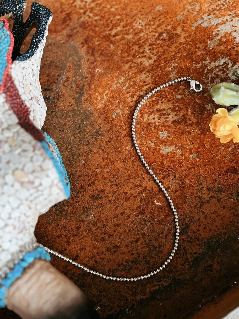 Little Navajo Pearl Choker Necklace Product Image