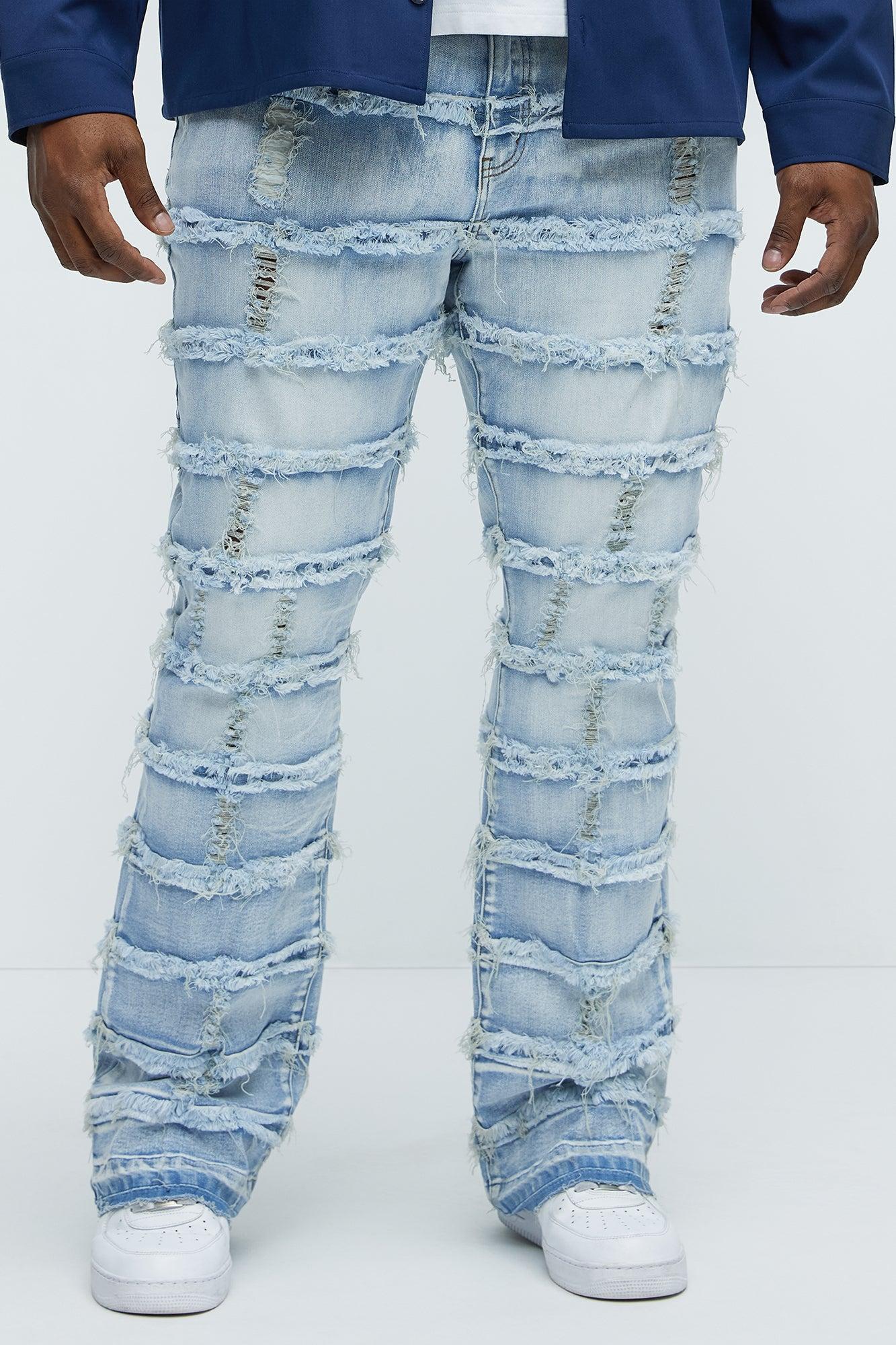 More Than You Frayed Slim Flare Jeans - Light Wash Product Image