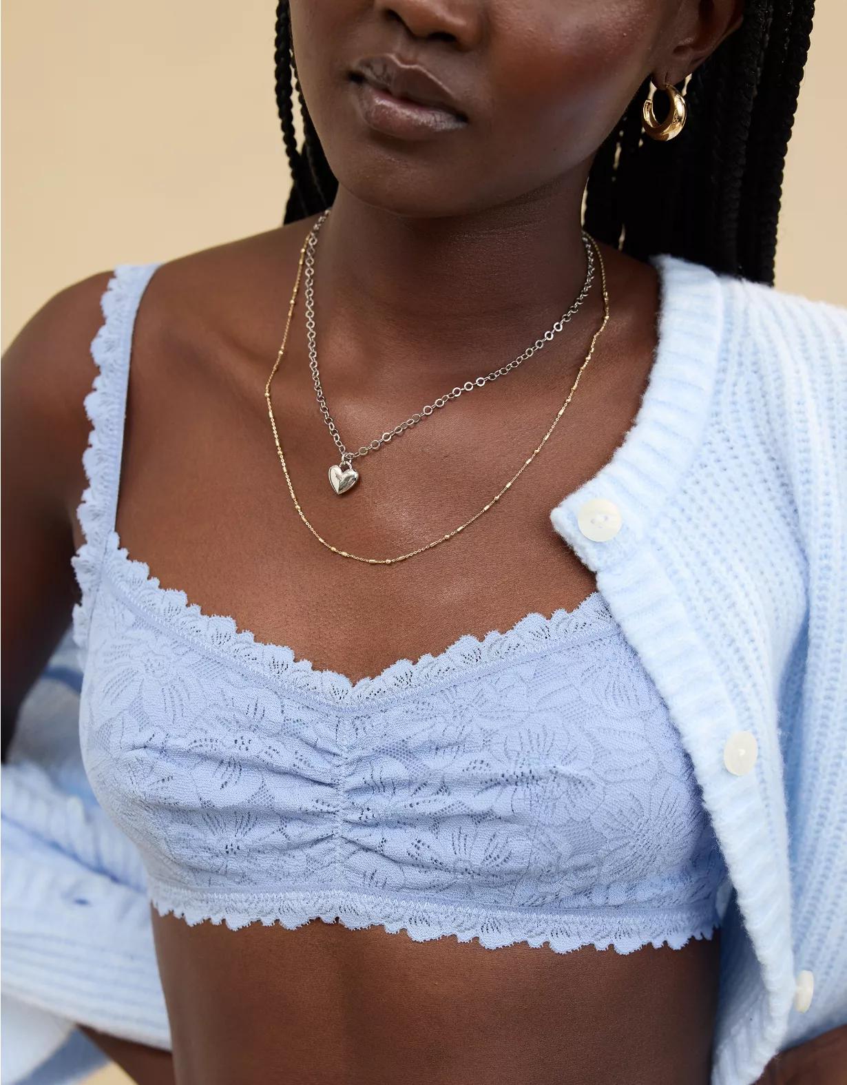 Show Off Rosey Lace Scoop Bralette Product Image