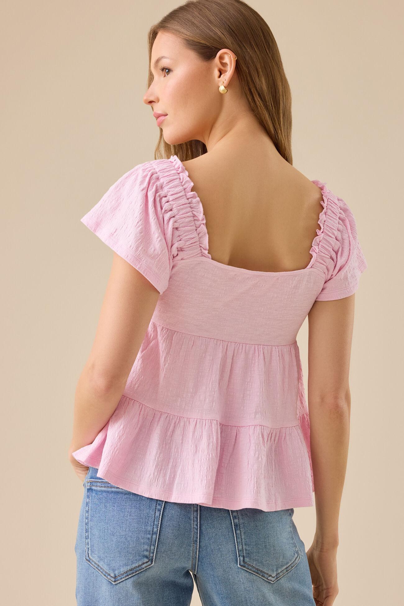 Lindsay Tiered Babydoll Top Product Image