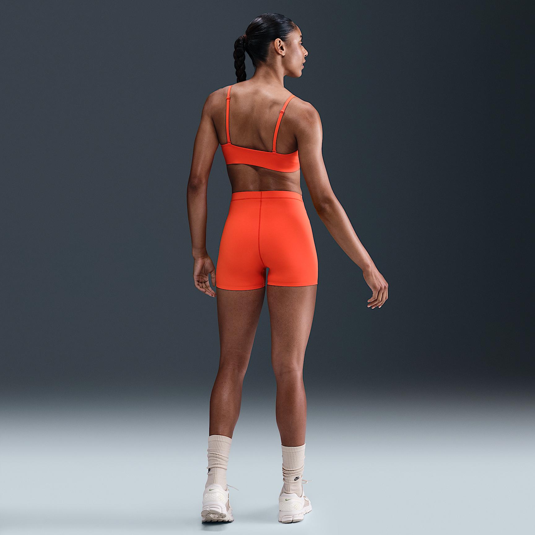 Nike Womens Form Light-Support Non-Padded Triangle Sports Bra | HQ7003-633 Product Image
