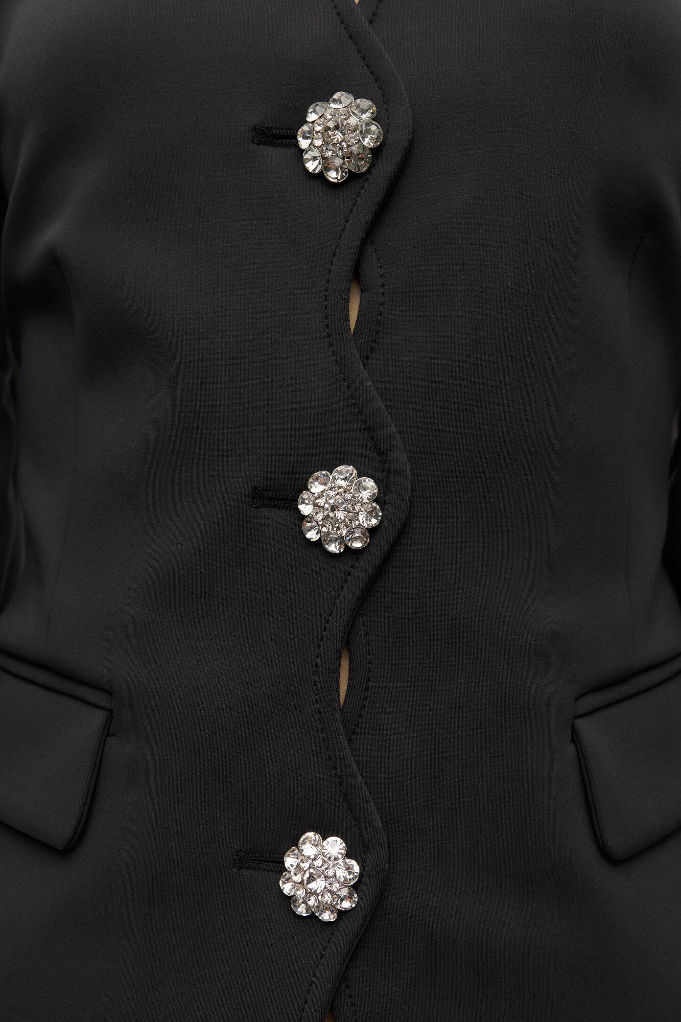 Black Structured Blazer Product Image