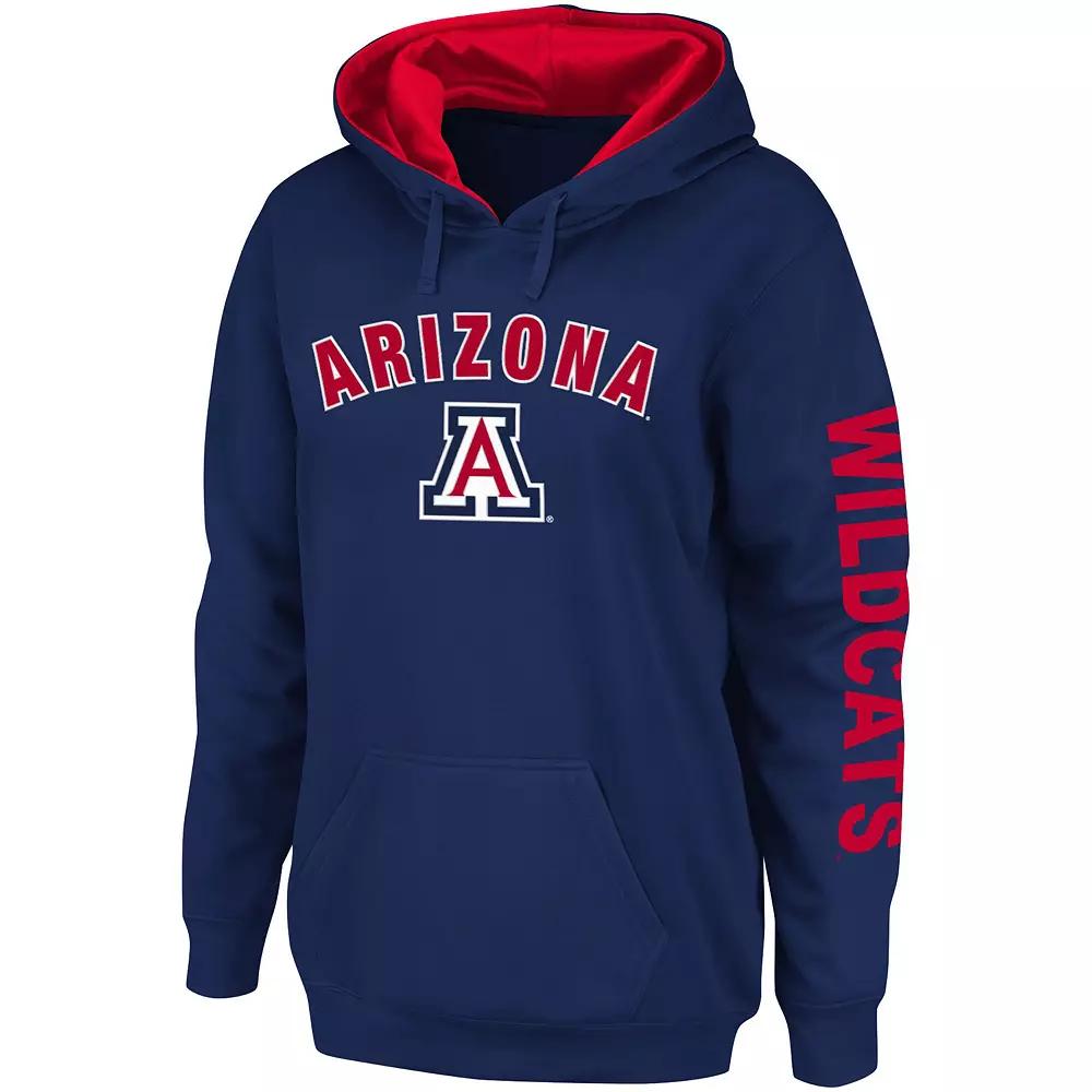 Women's Colosseum Navy Arizona Wildcats Loud and Proud Pullover Hoodie,  Product Image