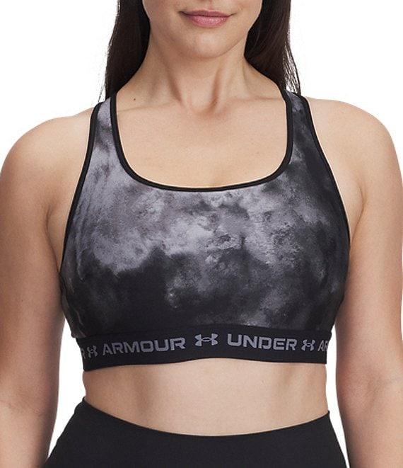 Under Armour Women's Armour® Mid Crossback Printed Scoop Neck Sports Bra Product Image