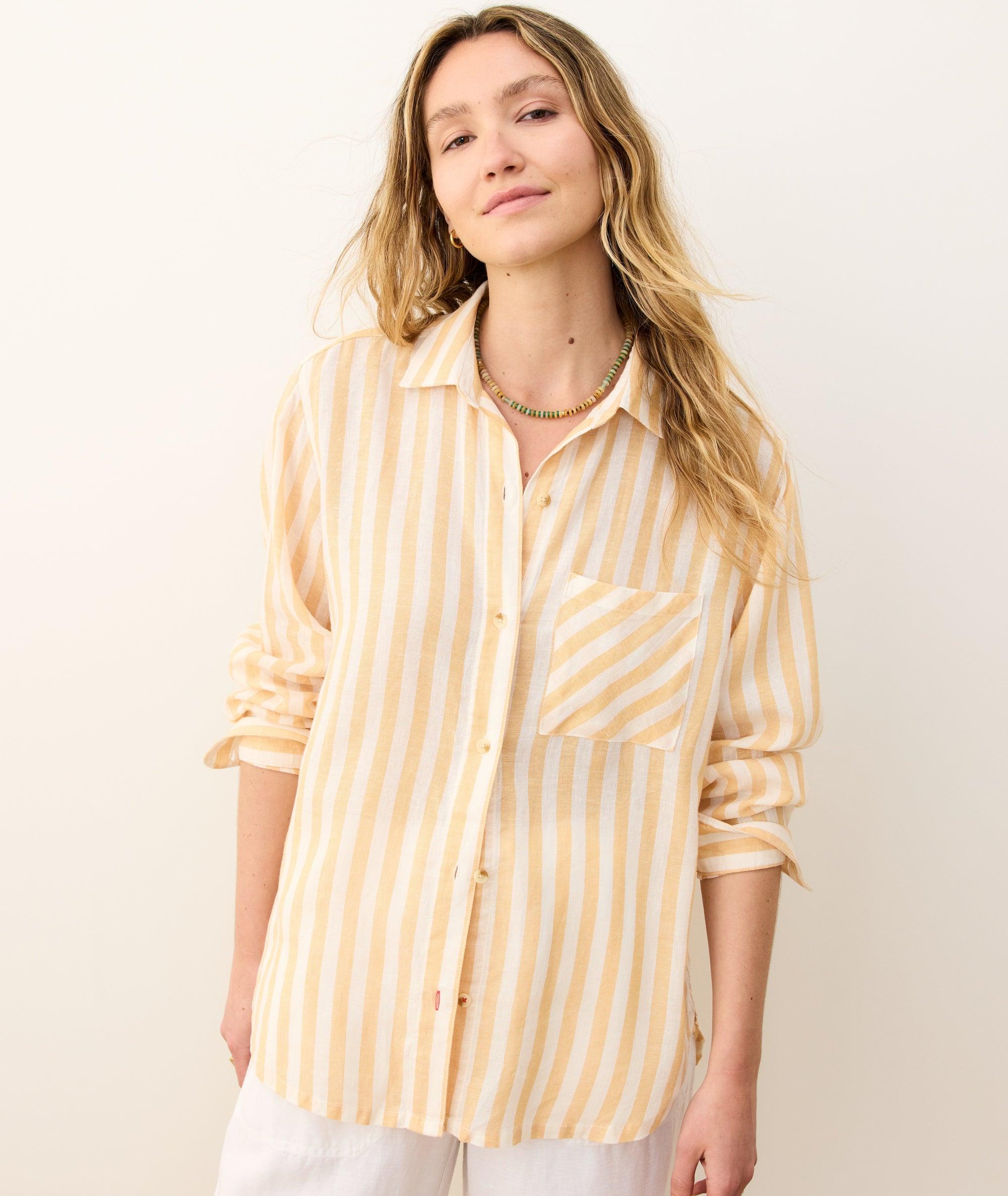 Jane Relaxed Linen Shirt Product Image