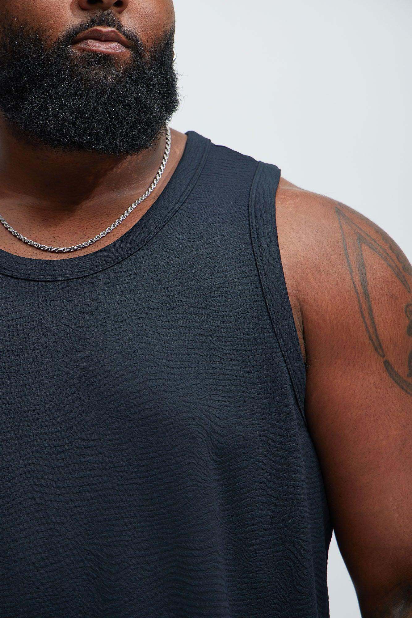 Mika Textured Tank - Black Product Image