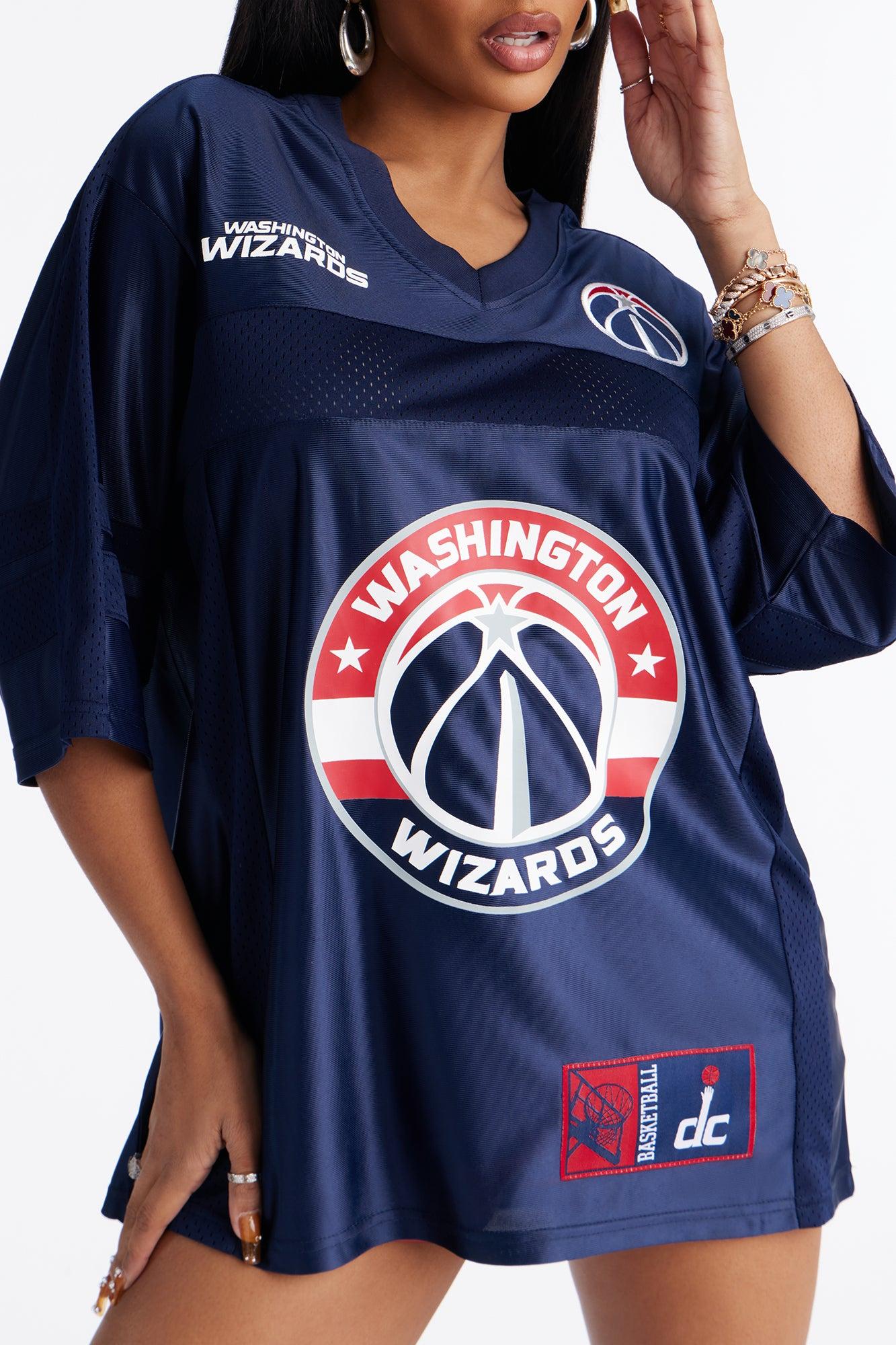 NBA Wizards Oversized Mesh Tee - Navy Female Product Image