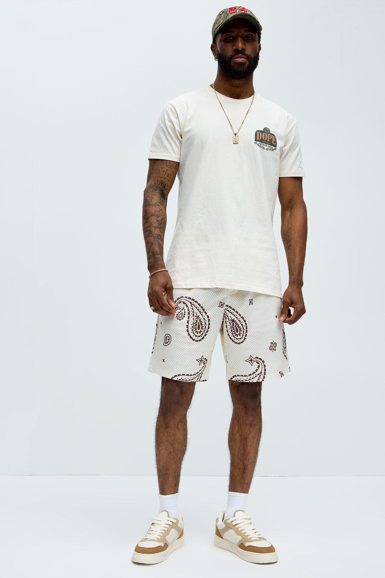 Dope Dreams Grand Scheme Short Sleeve Tee - Off White Male Product Image
