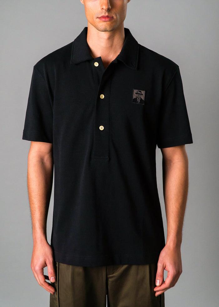 Pique Polo Black Product Image