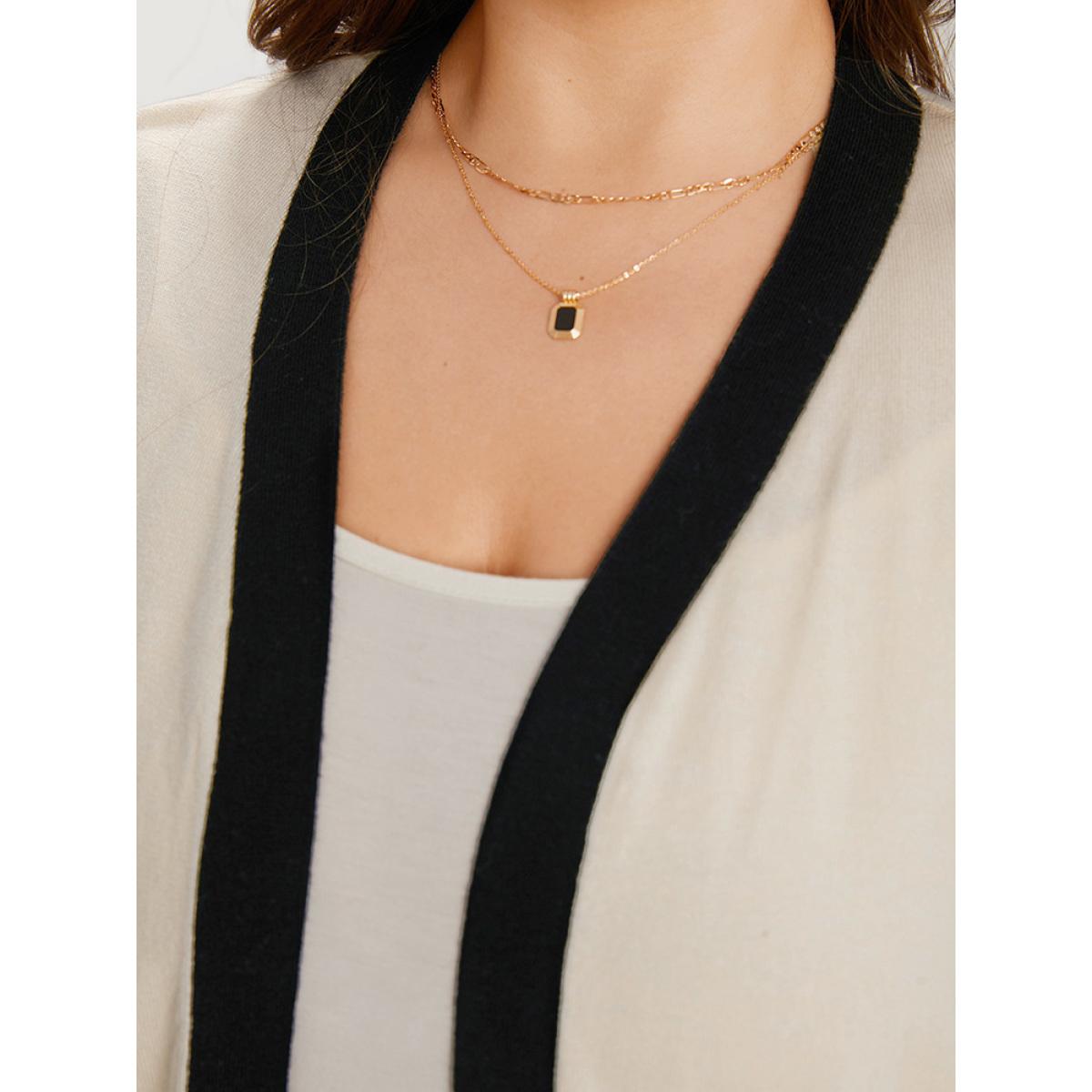 Plus Size Supersoft Essentials Colorblock Contrast Elastic Cuffs Cardigan Apricot Women Casual Loose Long Sleeve Office Cardigans BloomChic 12/L Product Image