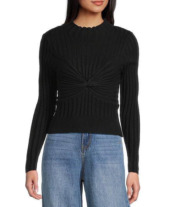 GB Twist Front Ribbed Sweater Product Image