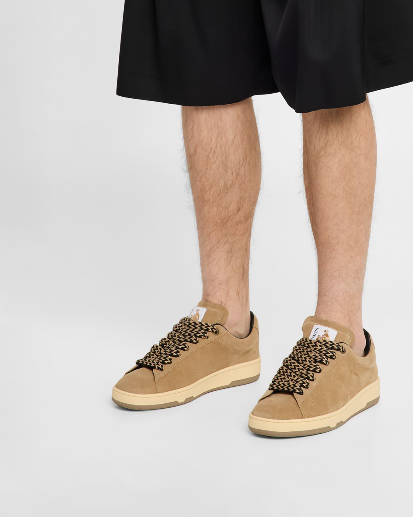 Men's Curb Lite Leather Low-Top Sneakers Product Image