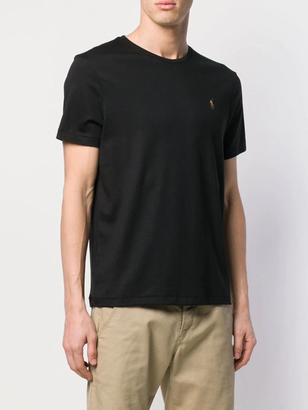 POLO RALPH LAUREN Classic Fit Soft Cotton Crewneck T-shirt In Polo Black Product Image