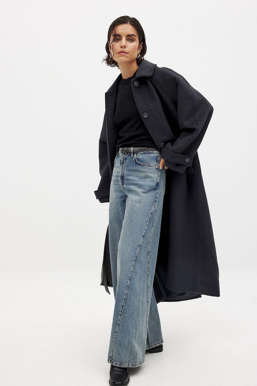 High Waist Extra Wide Leg Denim Product Image