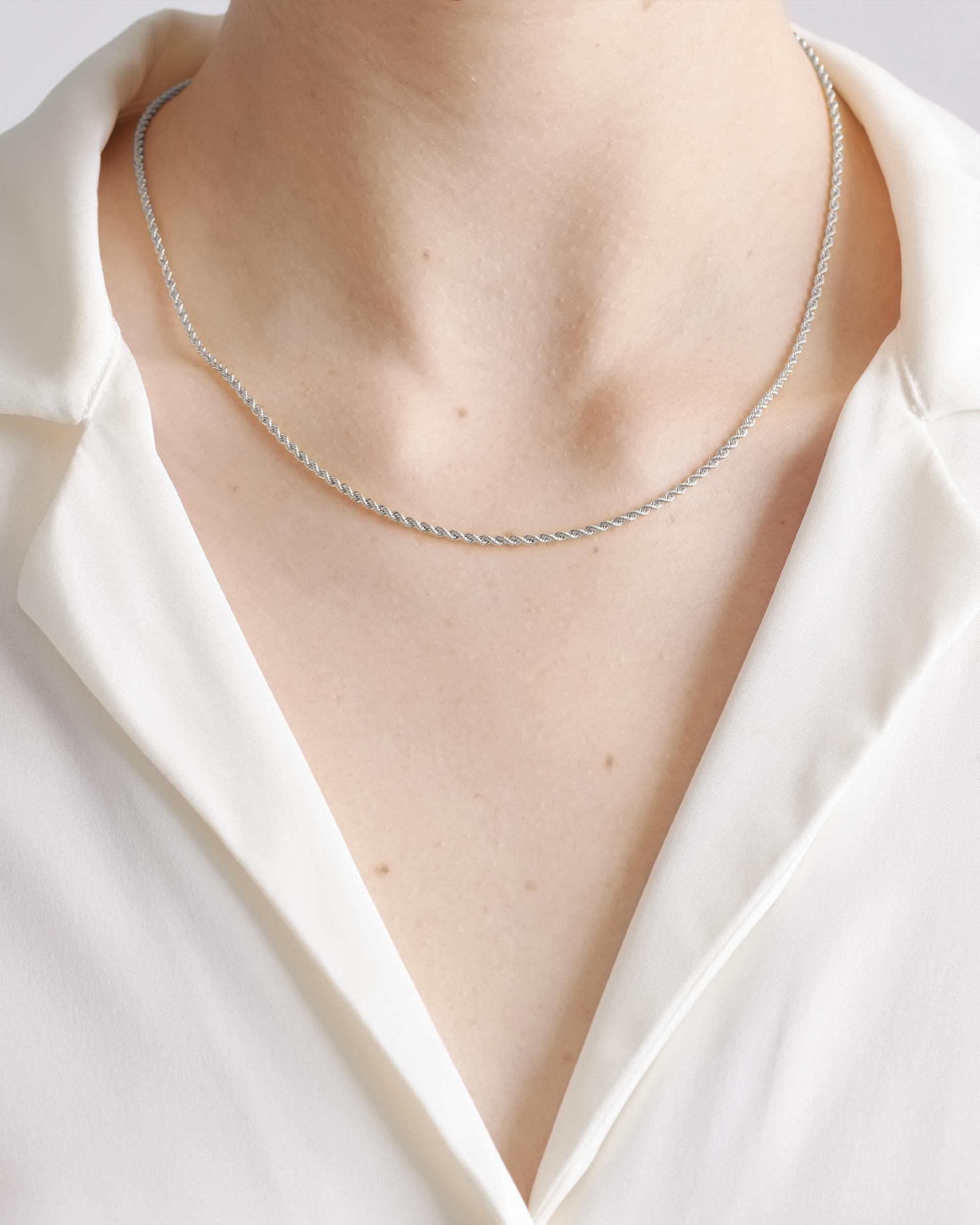 Quince | Women's 14K Gold Petite Rope Chain Necklace Product Image