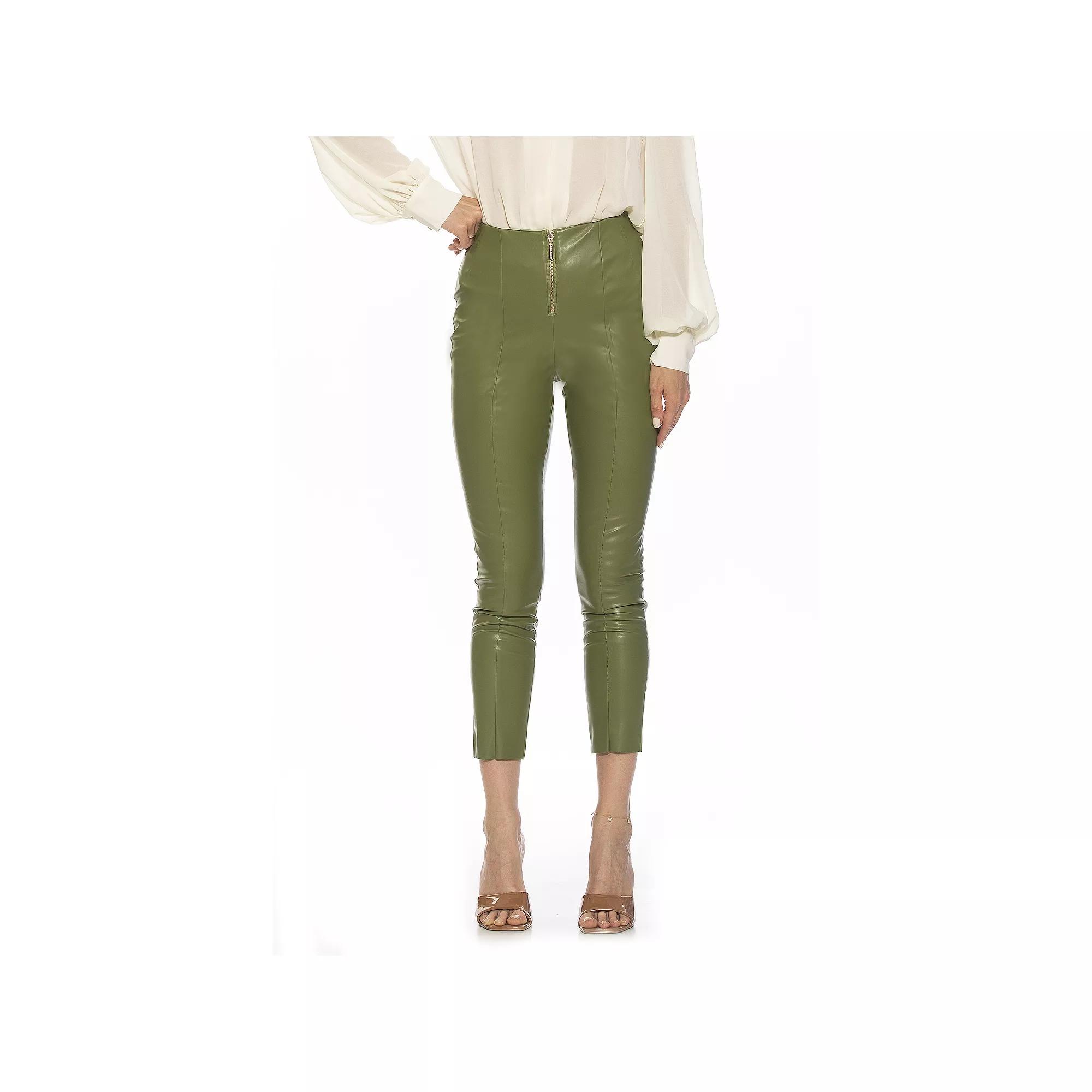Women's ALEXIA ADMOR Faux-Leather Fitted Skinny Pants,  Product Image