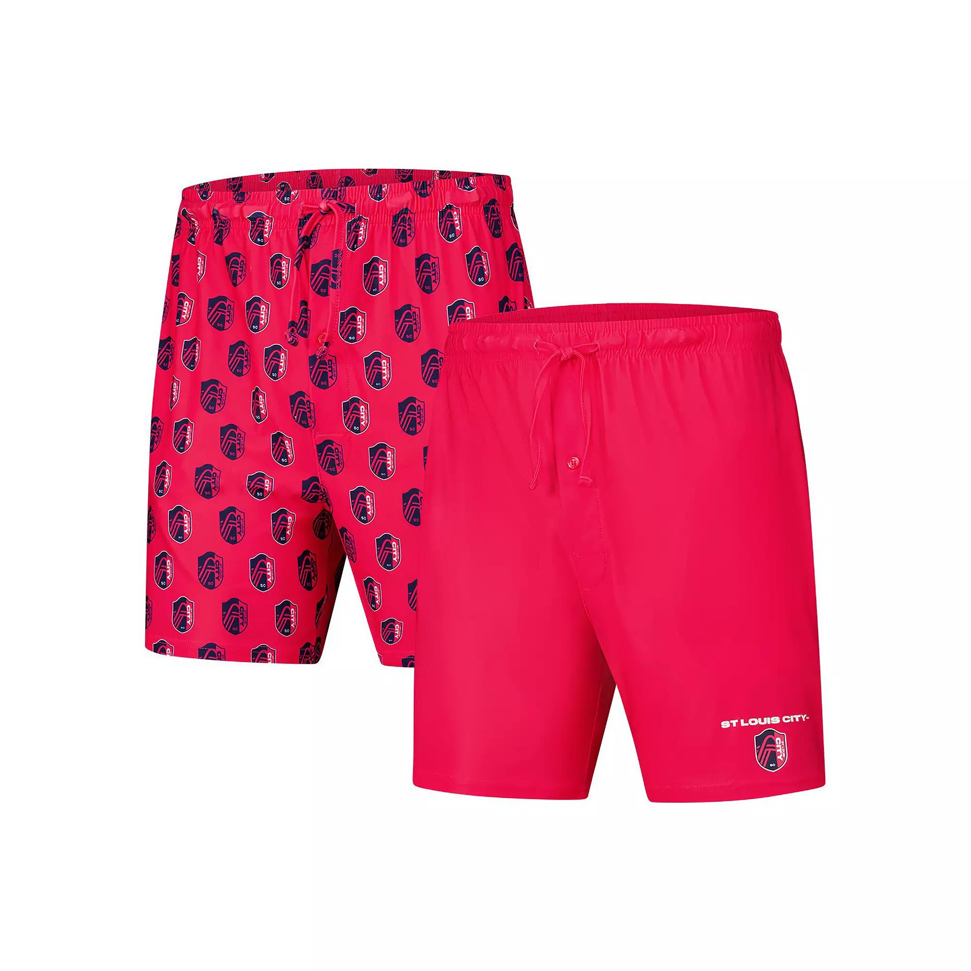 Men's Concepts Sport Red St. Louis City SC Record 2-Pack Short Set,  Product Image