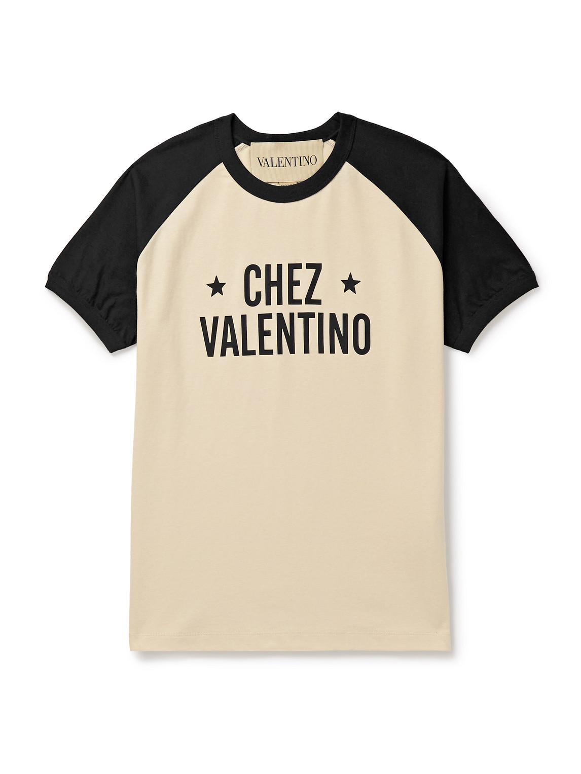 VALENTINO Chez Logo T-shirt In Neutral Product Image